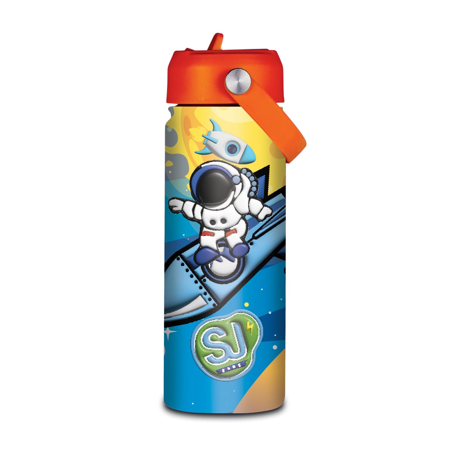 SJ Gang – Borraccia Termica 500 ml con Beccuccio | Acciaio Inox 304 BPA Free | Caldo 12h / Freddo 24h | Bambini