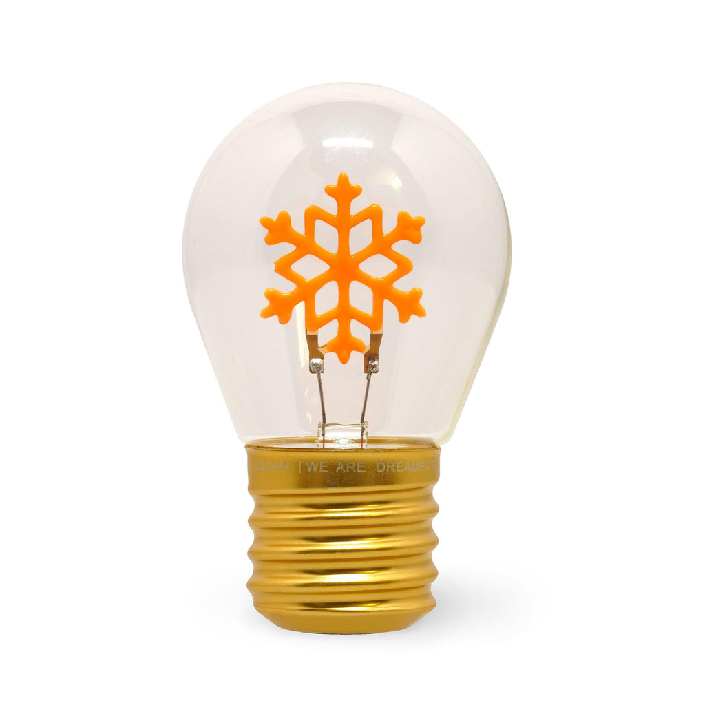 Legami Lampada da Tavolo a Forma di Bulbo Fiocco di Neve - Ricaricabile USB, Wireless