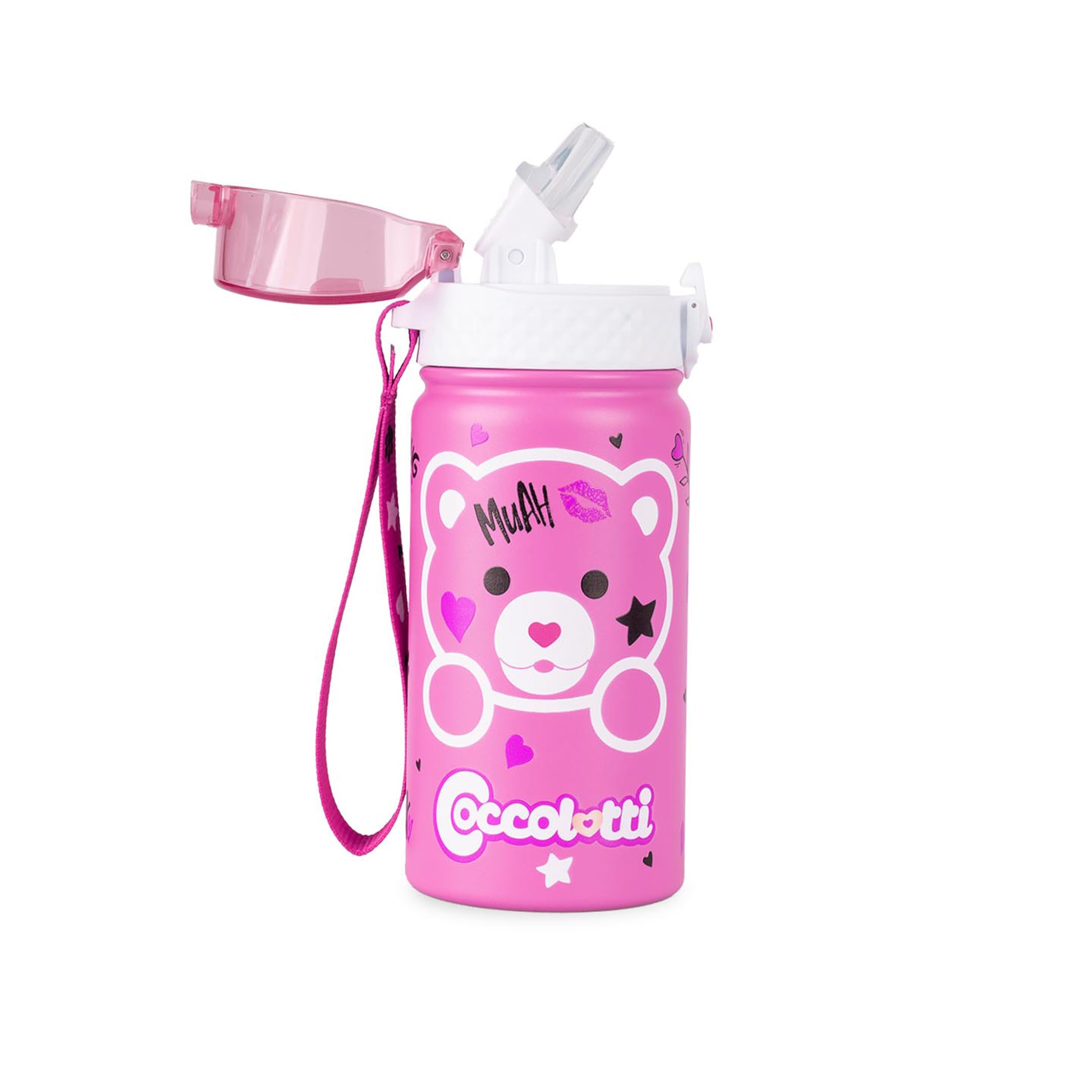 Borraccia Termica Colourbook Coccolotti 400 ml Rosa – Acciaio Inox | Scuola