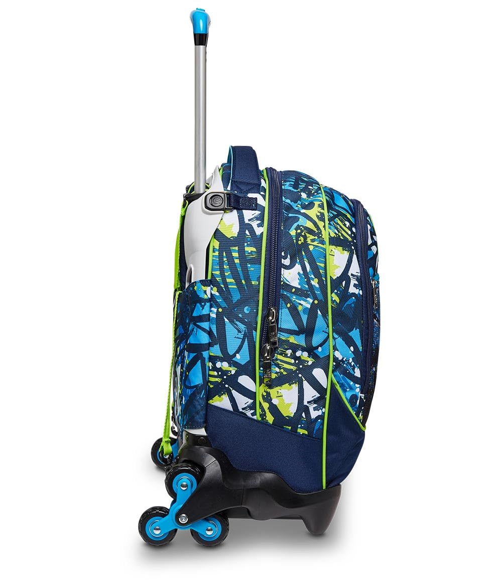 SJ Gang Style Jam Gang Jack 3WD Trolley Scuola Verde Acido 34L – 3 Utilizzi