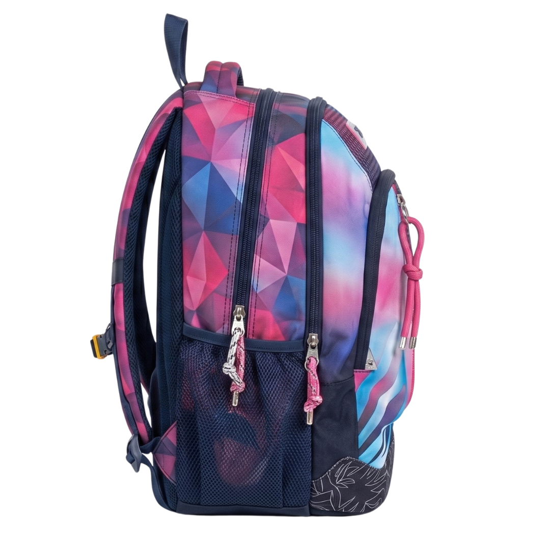 Seven Zaino Scuola Sdoppiabile Dual Shadefull Girl – Rosa e Viola – 32 Litri con Tasca PC e Borraccia