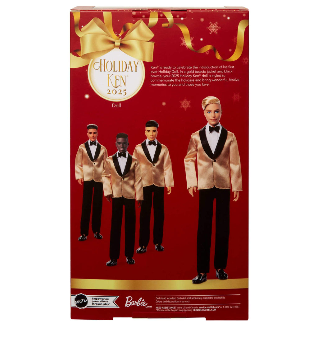 Barbie Signature Holiday 2025 Bambola da Collezione Abito Argento e Oro – JBJ00
