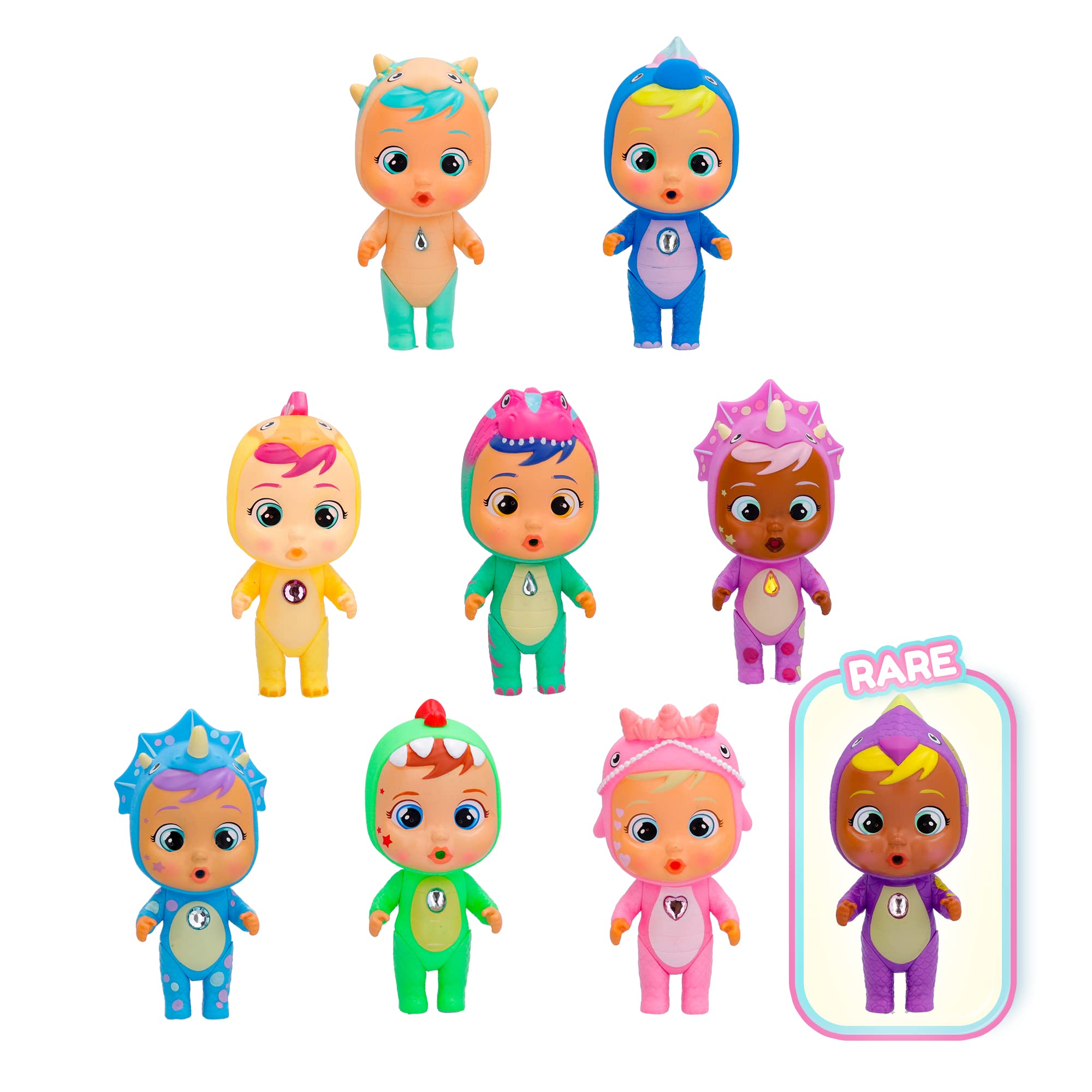 Cry Babies Magic Tears Icy World Dinos Bambola da Collezione con Lacrime Vere