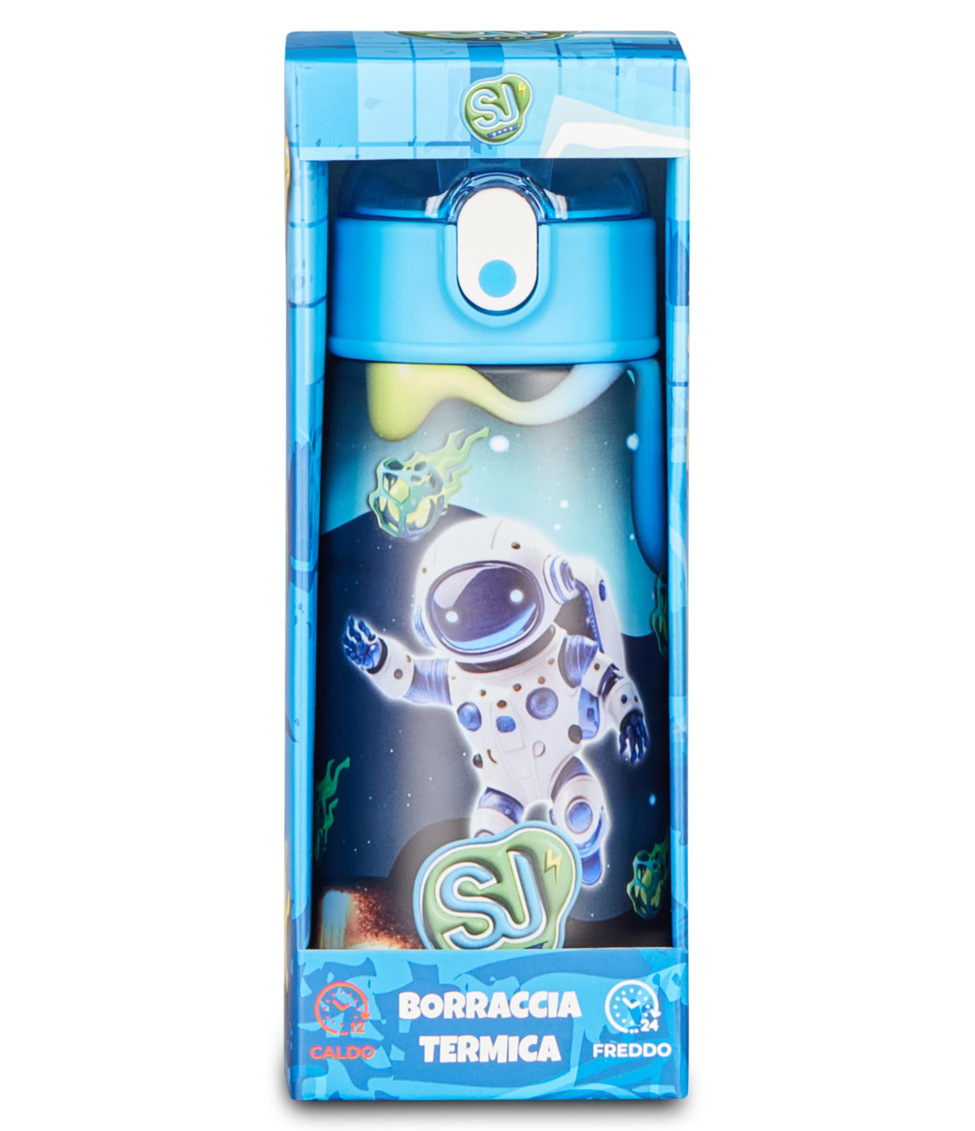 Borraccia Termica SJ Gang 500 ml Multicolore – Acciaio Inox BPA Free, Antigoccia | Scuola e Sport