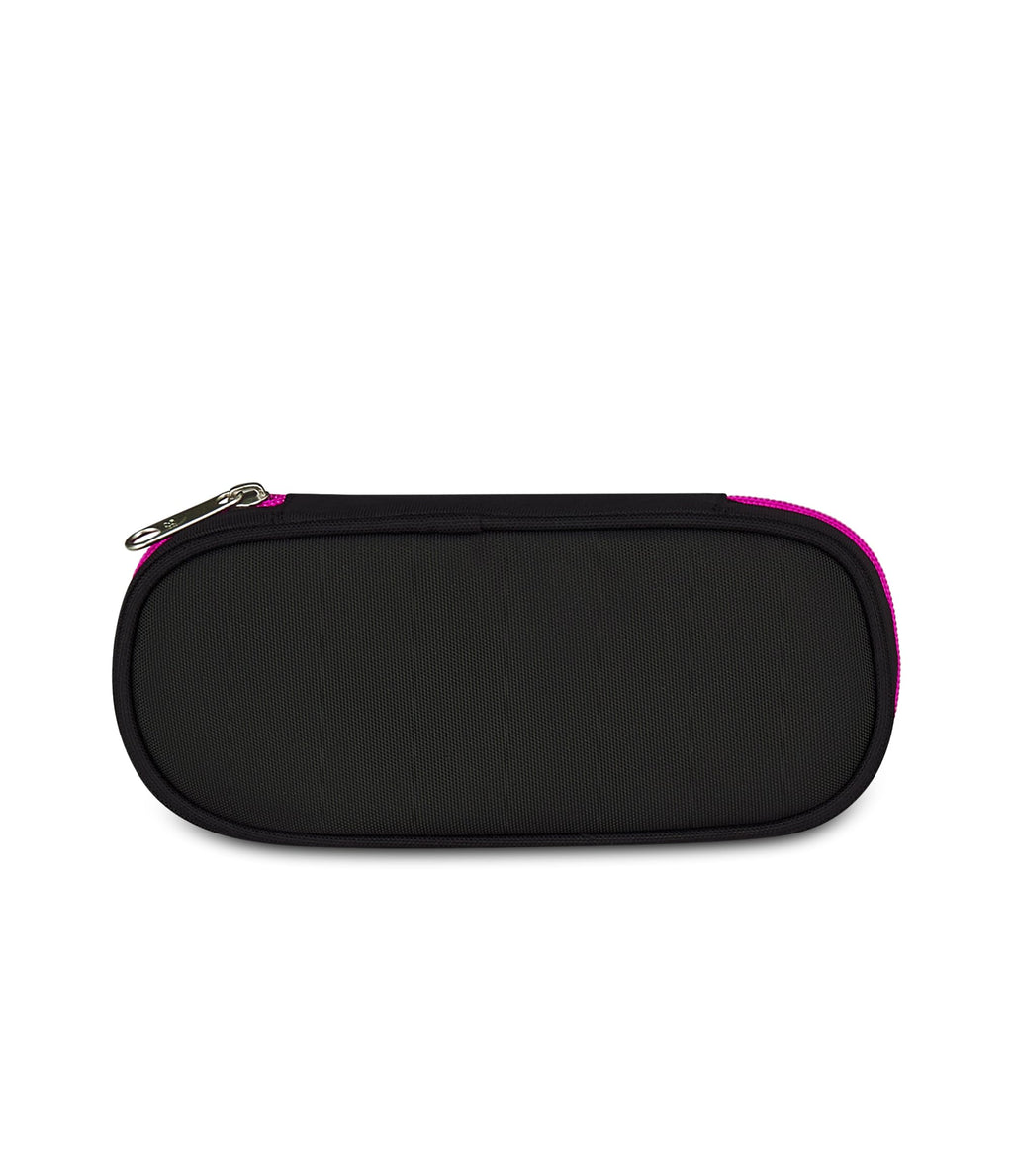 Seven Portapenne Round Plus Plumpy Line Girl – Astuccio Ovale Nero con Taschino e Elastici | Scuola Media e Superiore