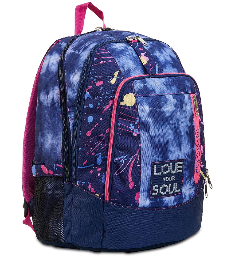 Seven Advanced Love Your Soul Zaino Scuola con Supporto USB e Doppio Scomparto