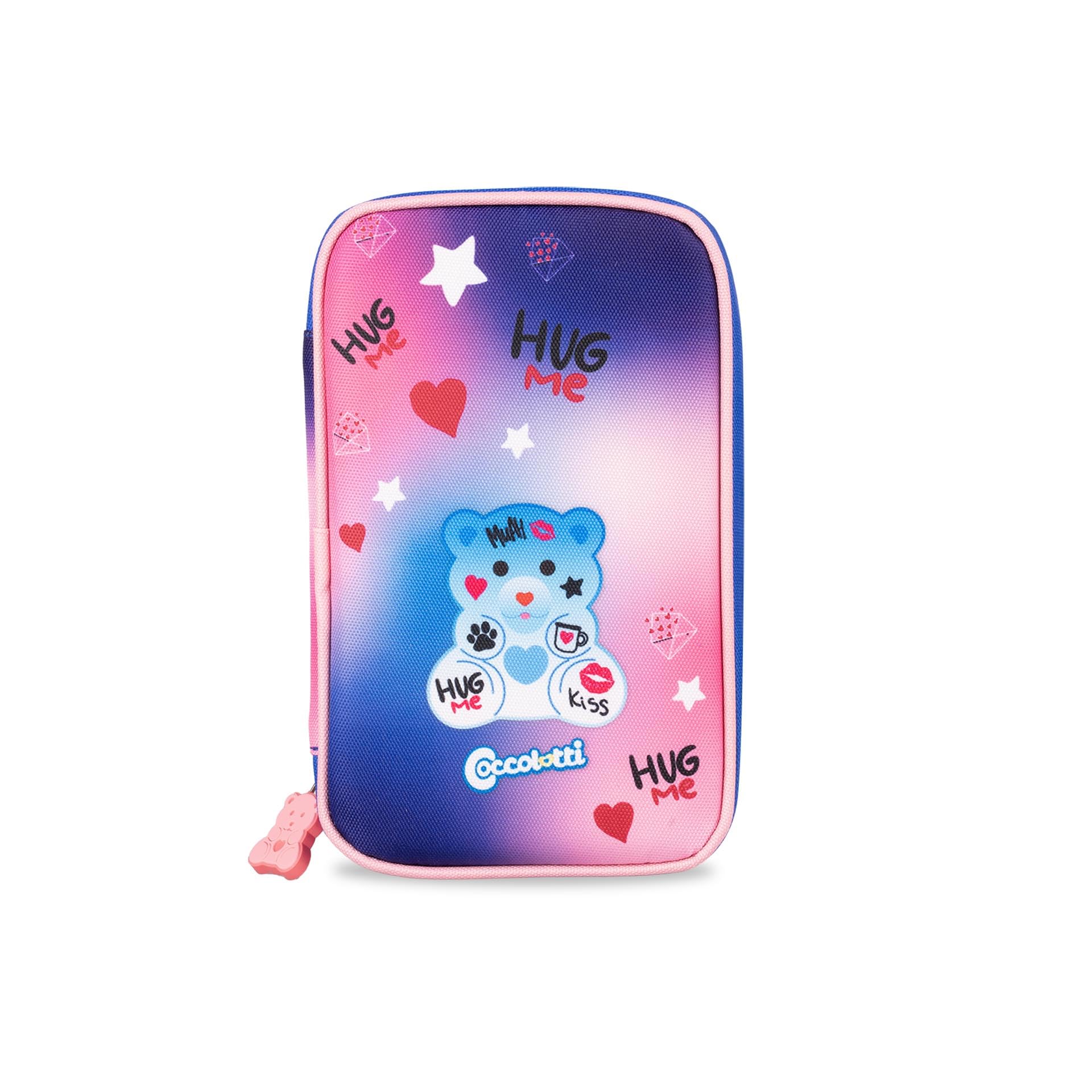 Astuccio Colourbook Coccolotti 1 Zip Rosa – Completo 30+ Pezzi | Scuola Elementare