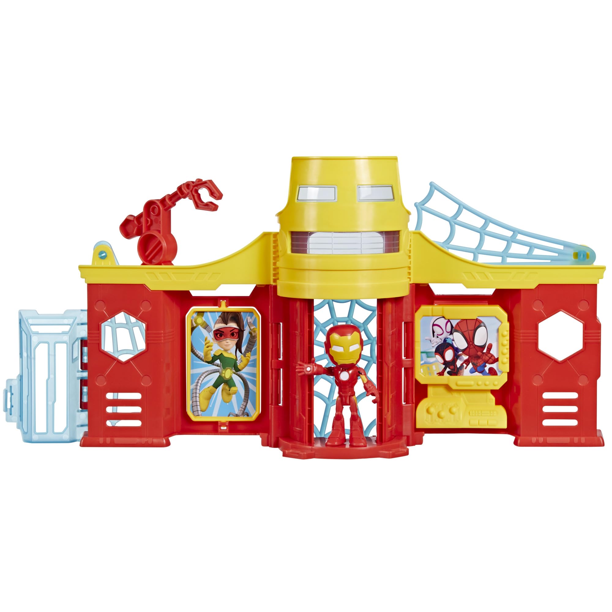 Marvel Iron Man Stark Tower Playset con Action Figure – Prescolare