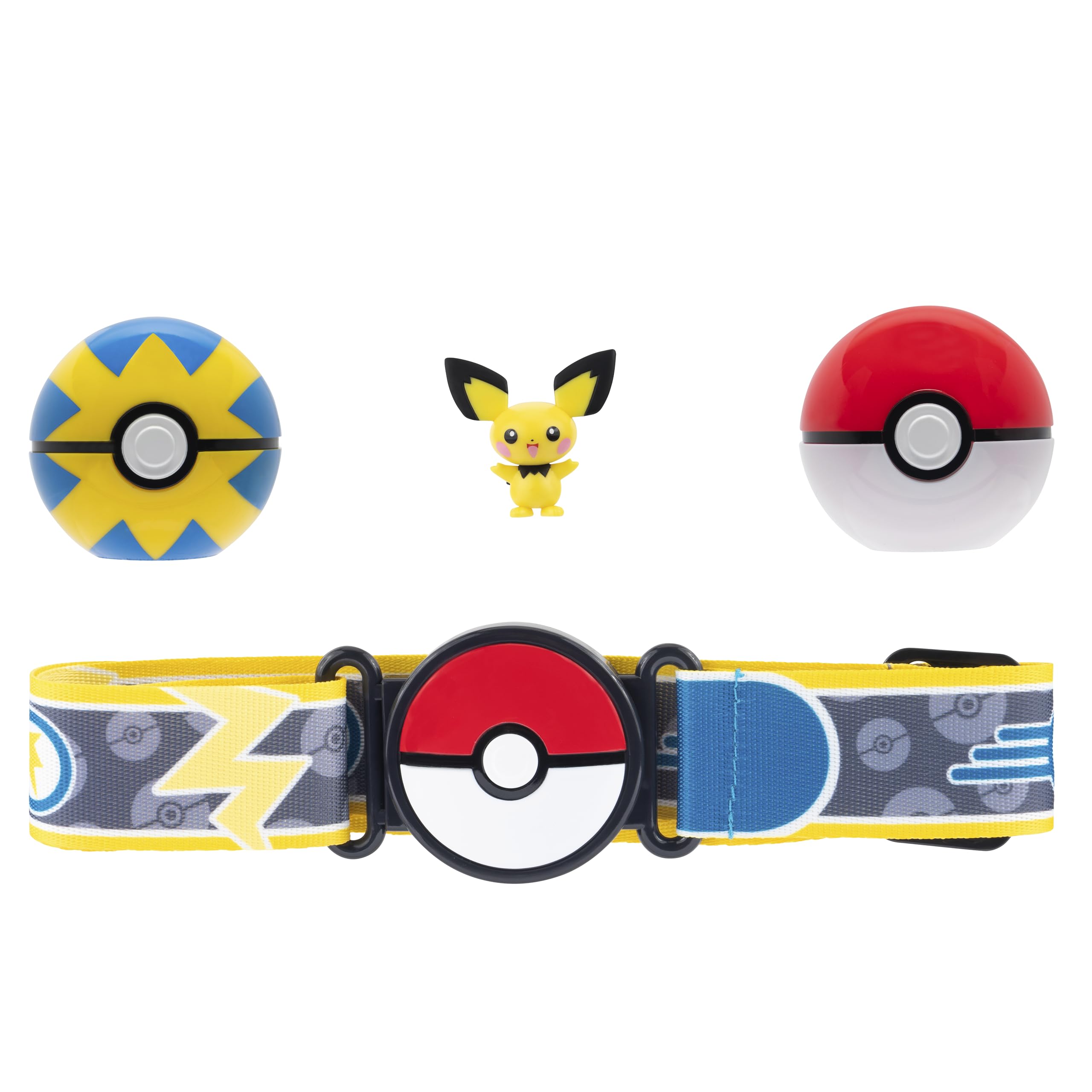 Pokémon Clip 'N' Go Belt Set Pichu con Cintura e Accessori Poké Ball