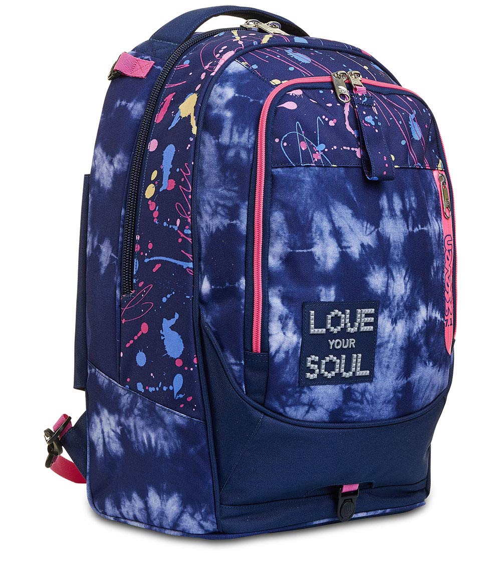 Trolley Seven Jack 4 Ruote Love Your Soul Viola 3 in 1 – Zaino Sganciabile | Medie