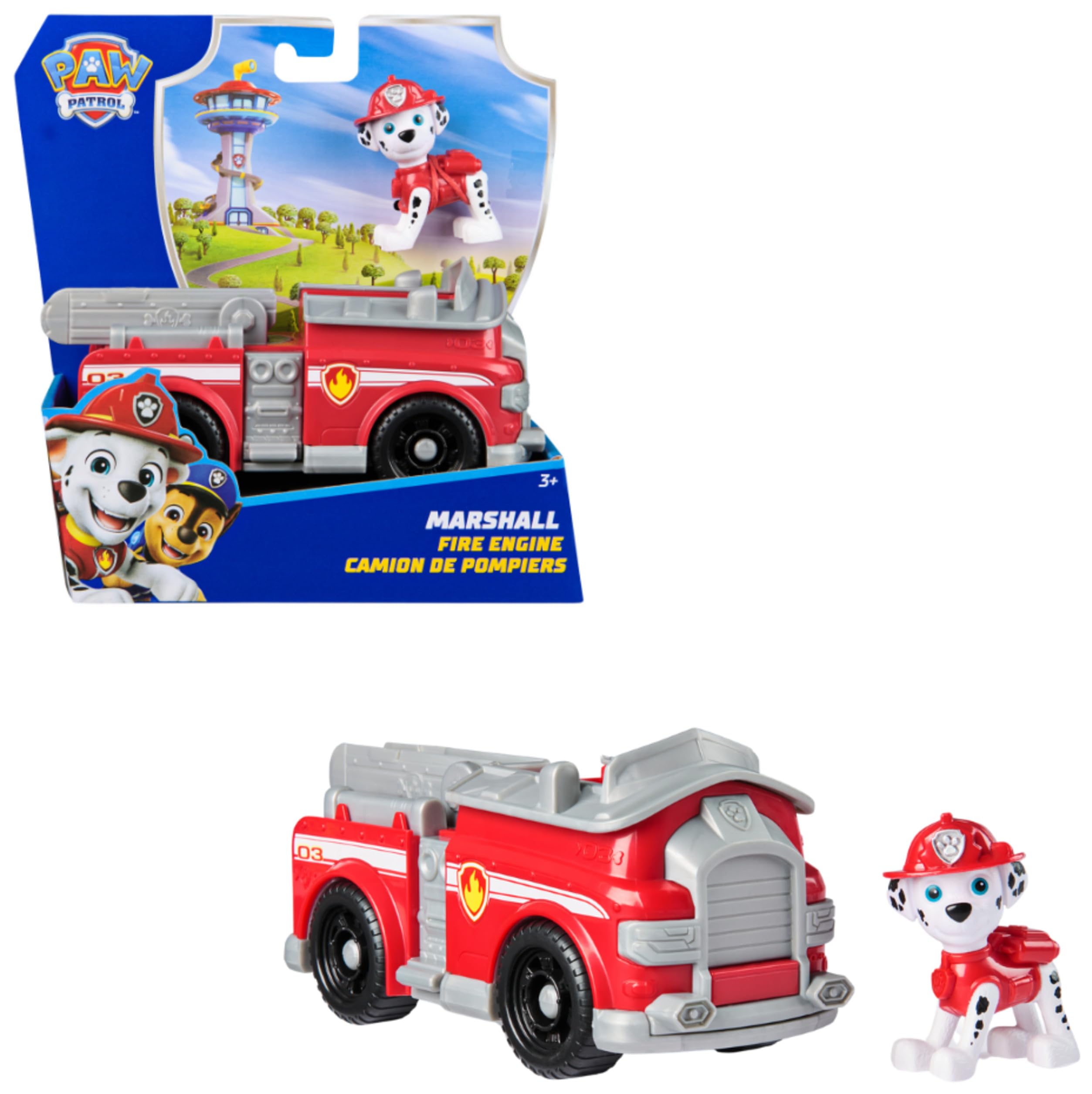 Paw Patrol Camion dei Pompieri di Marshall con Action Figure – Dai 3 Anni