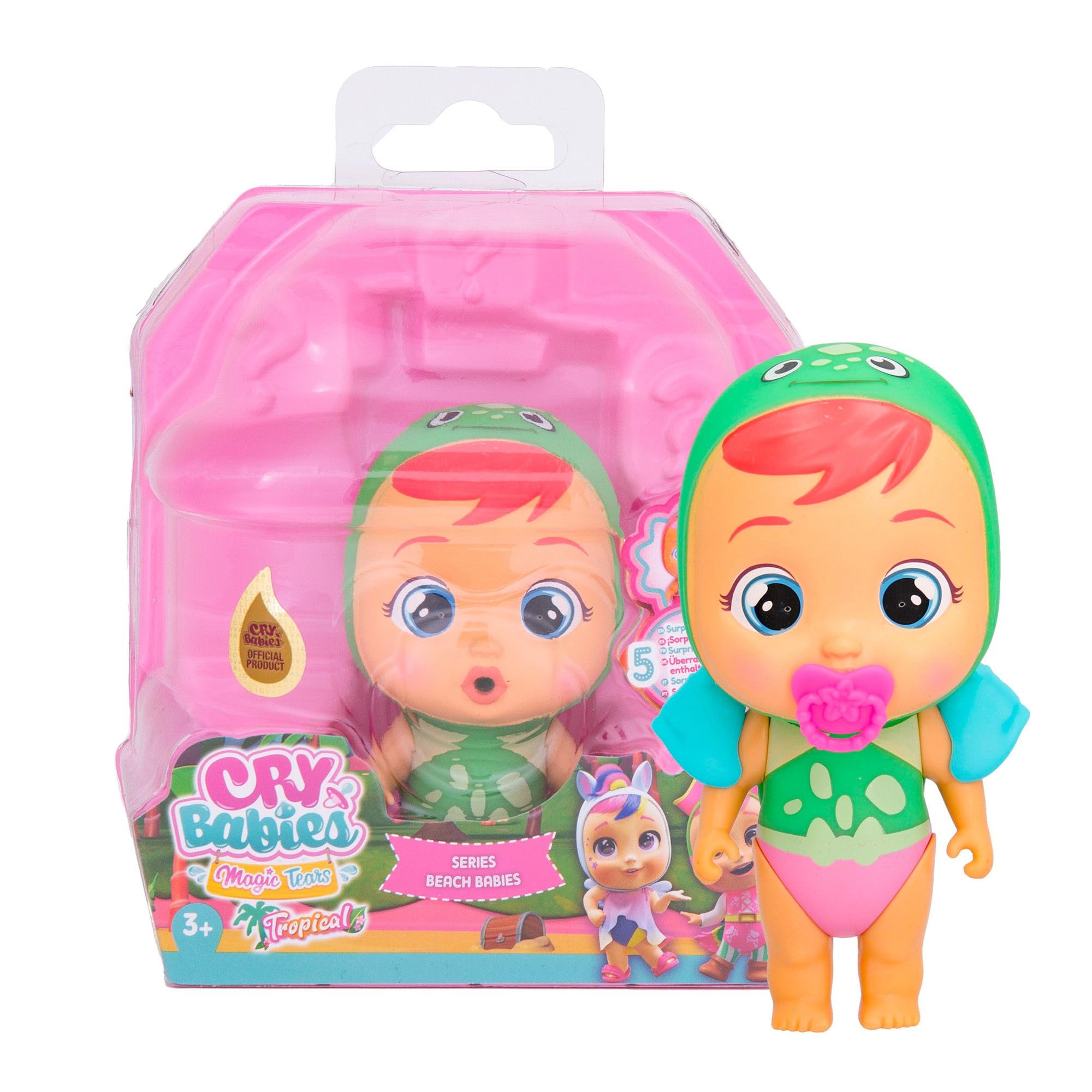 Cry Babies Magic Tears Beach Babies – Tory con Costume da Bagno e 4 Sorprese | IMC Toys