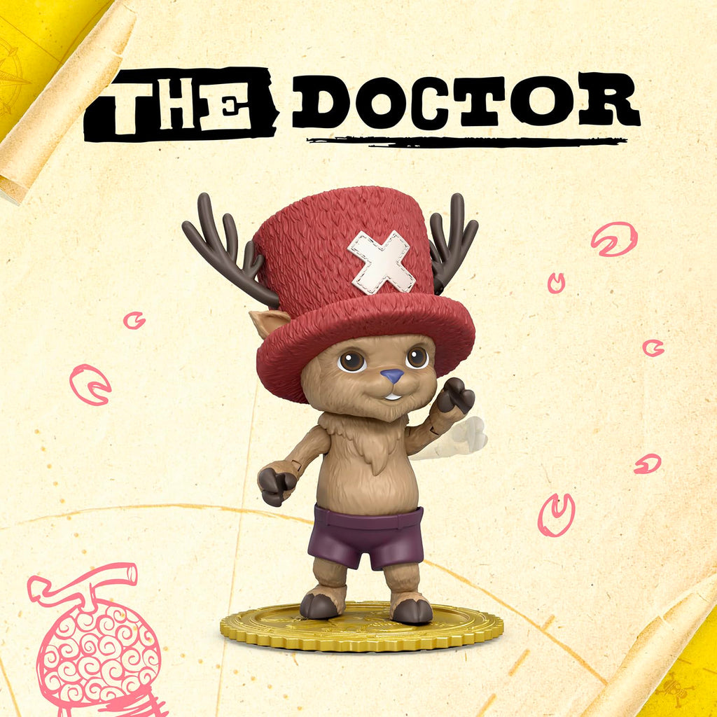 One Piece Tony Tony Chopper Action Figure 10 cm – 16 Articolazioni e 6 Accessori Ufficiale Netflix