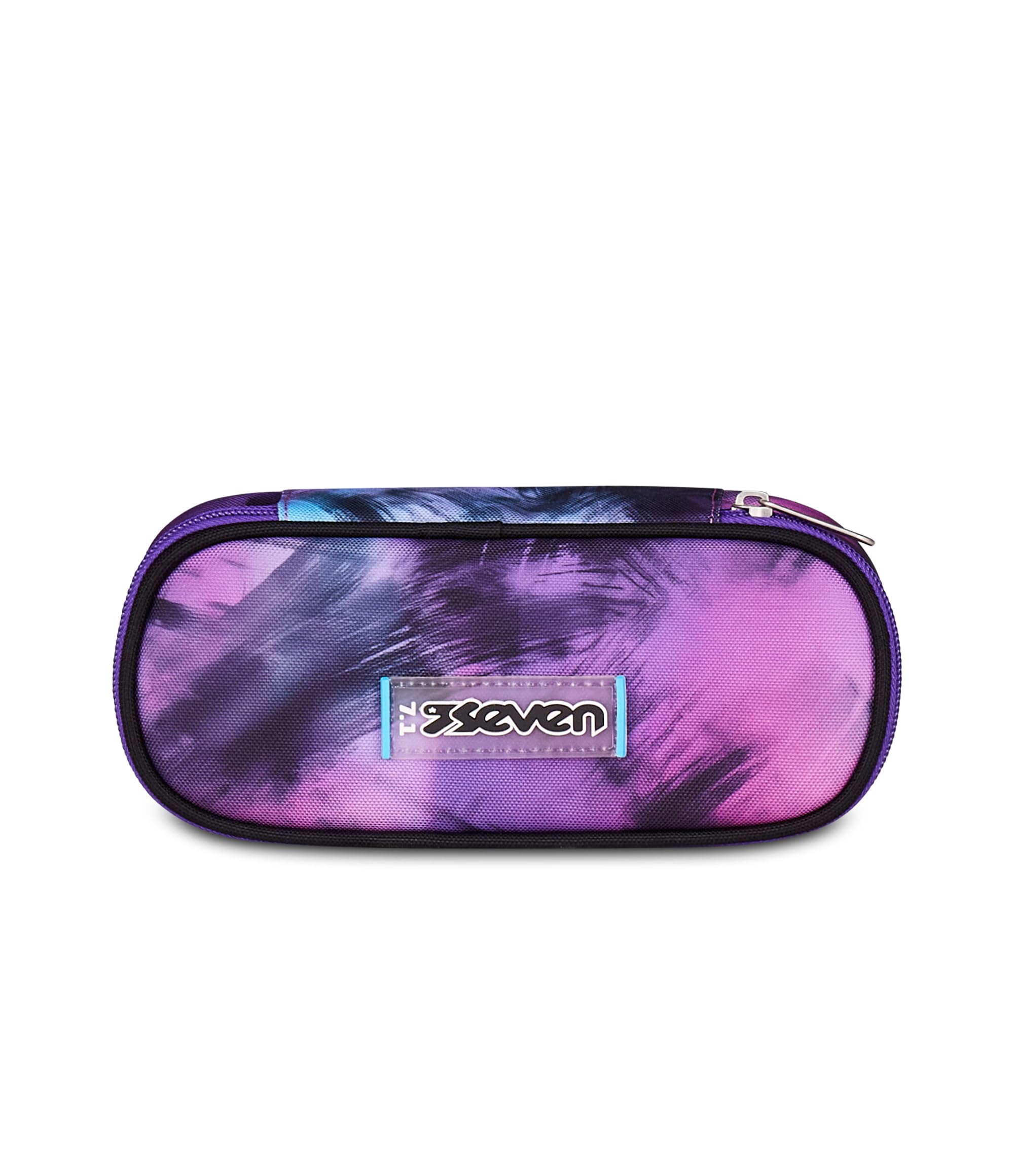 Seven Portapenne Round Plus Pink Fusion – Astuccio Ovale Rosa con Taschino Zip e Elastici | Scuola Media e Superiore