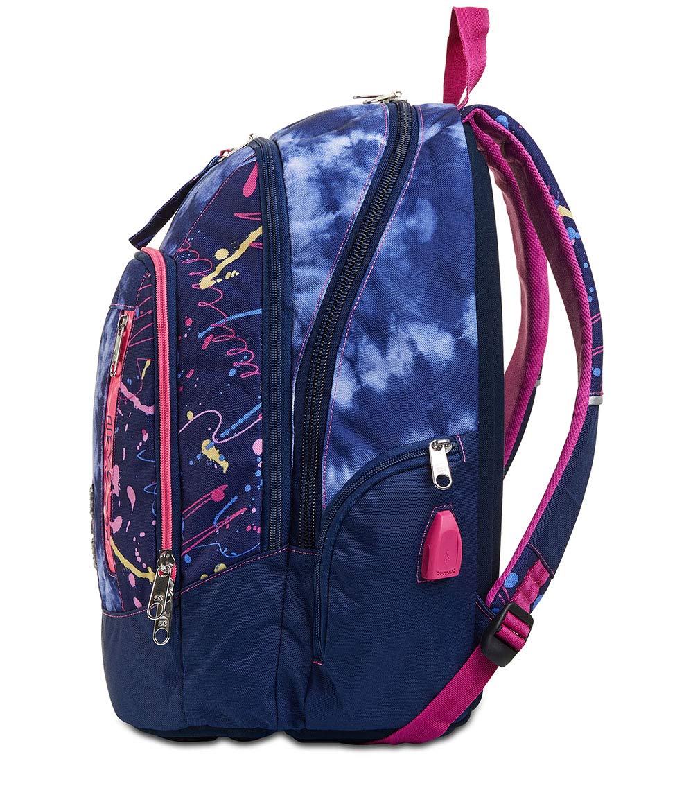 Seven Advanced Love Your Soul Zaino Scuola con Supporto USB e Doppio Scomparto