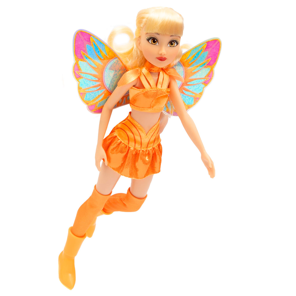 Winx Club Bambola Stella – Ali Glitter Removibili e Giunture Articolate | Giocattolo Ufficiale