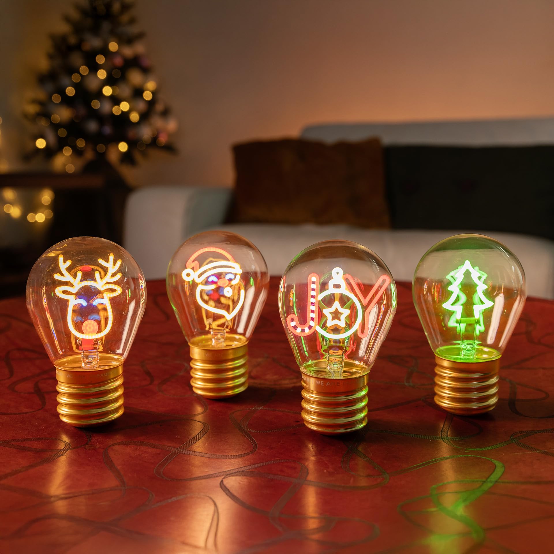 Legami Lampada da Tavolo a Bulbo Joy – Ricaricabile USB, Wireless, Solo Uso Interno | 6,8x10,5 cm