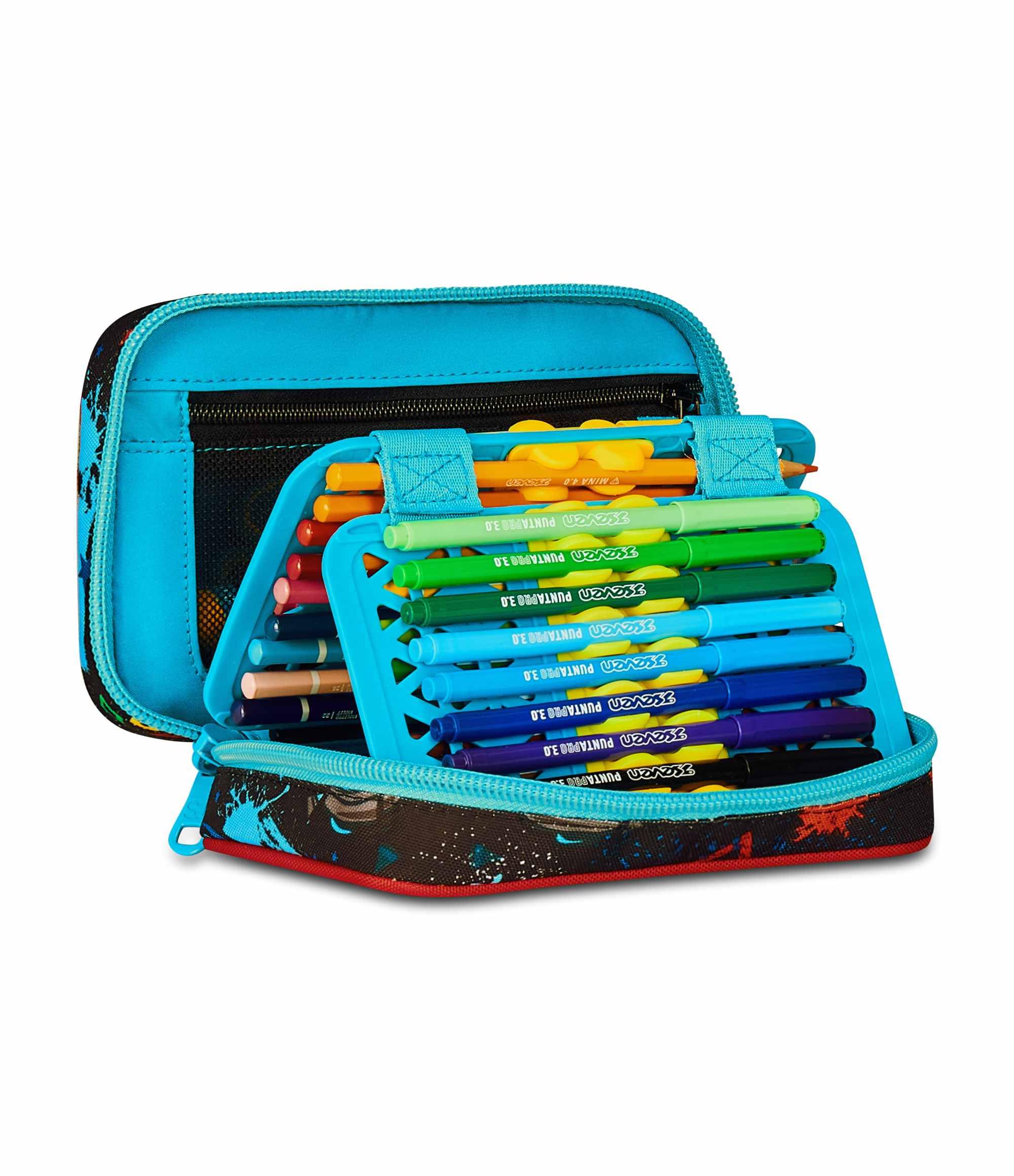 Astuccio SJ Gang Speed Pad Multicolore – Plance Amovibili, Completo di Penne e Colori | Scuola Elementare