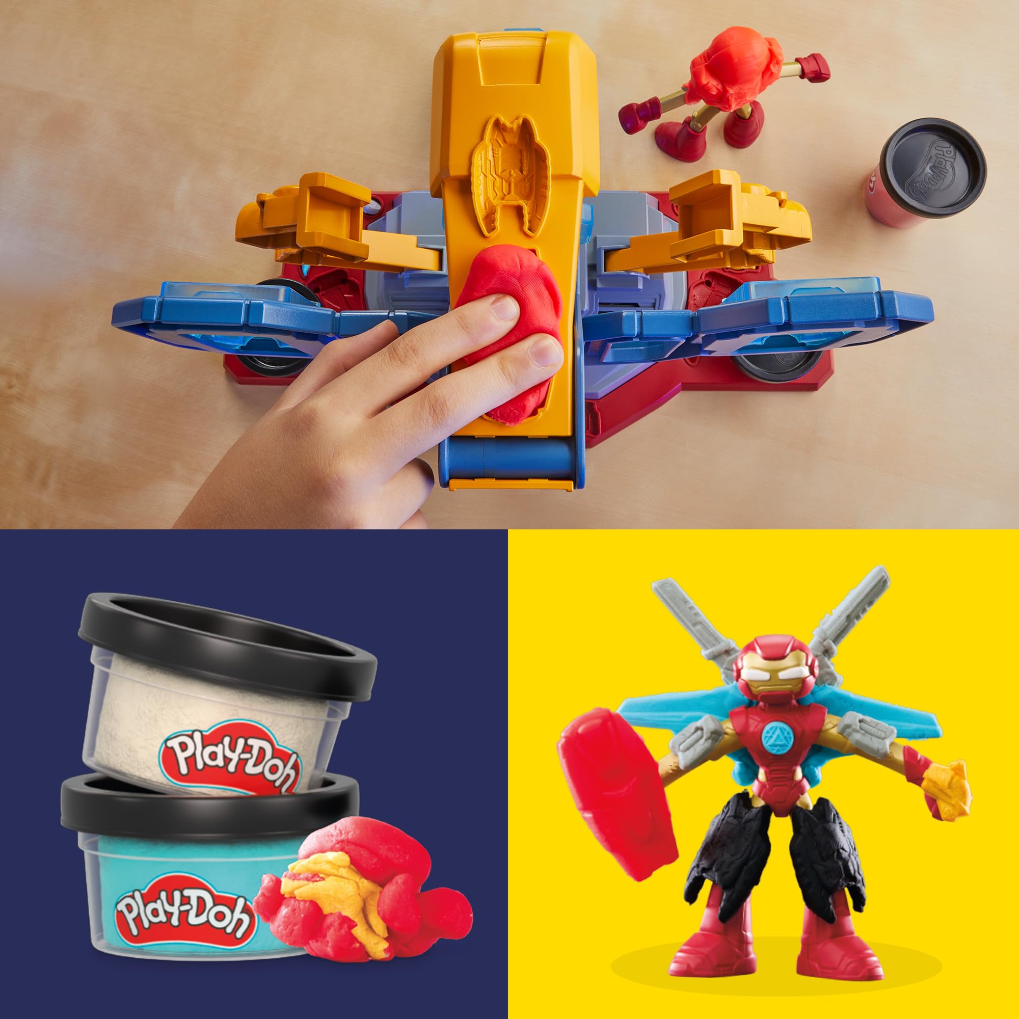 Play-Doh Marvel Iron Man Laboratorio Armatura Playset – Dai 4 Anni