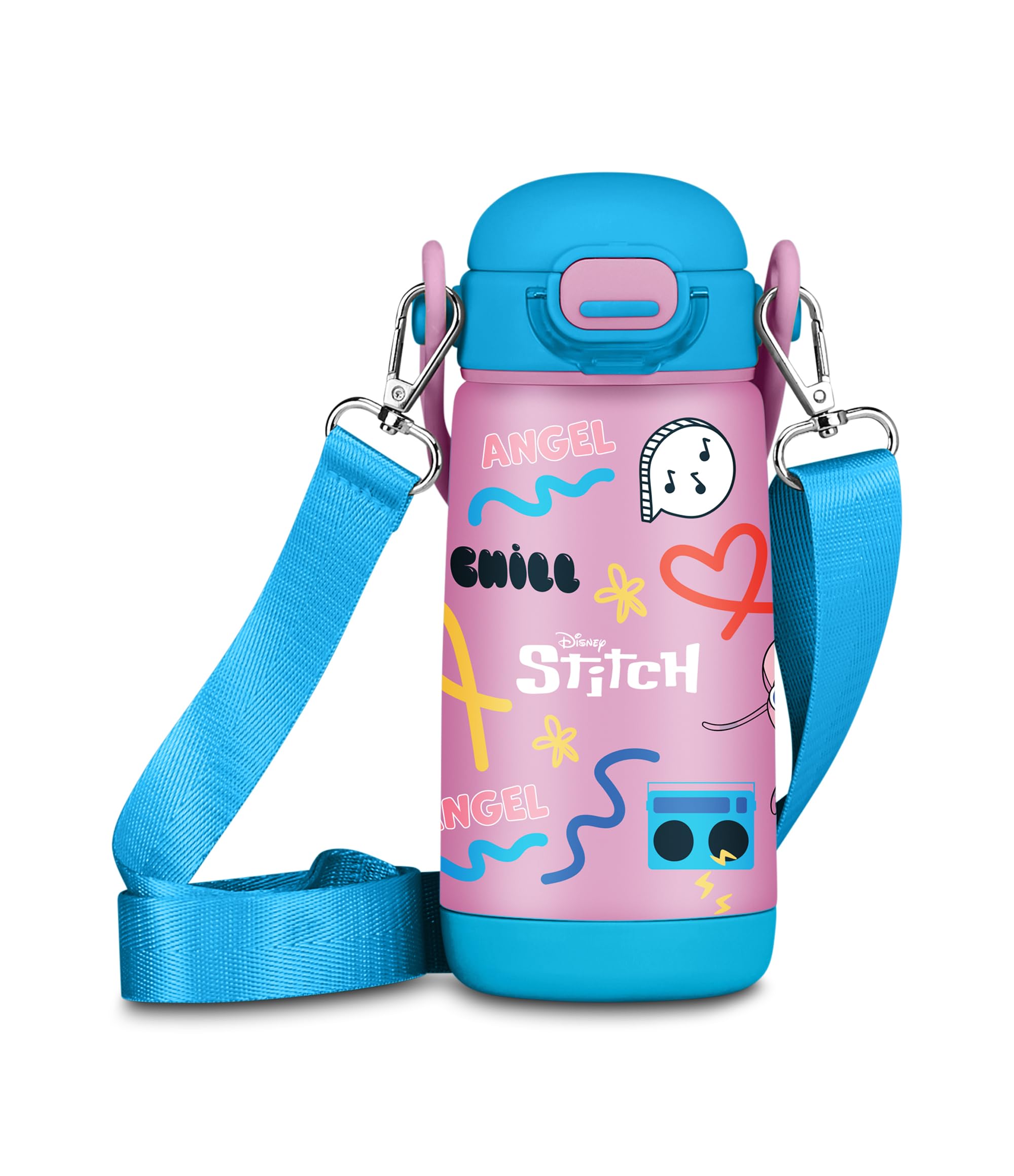 Seven Lilo & Stitch Zaino Scuola Elementare Arancione – con Orecchie Stitch