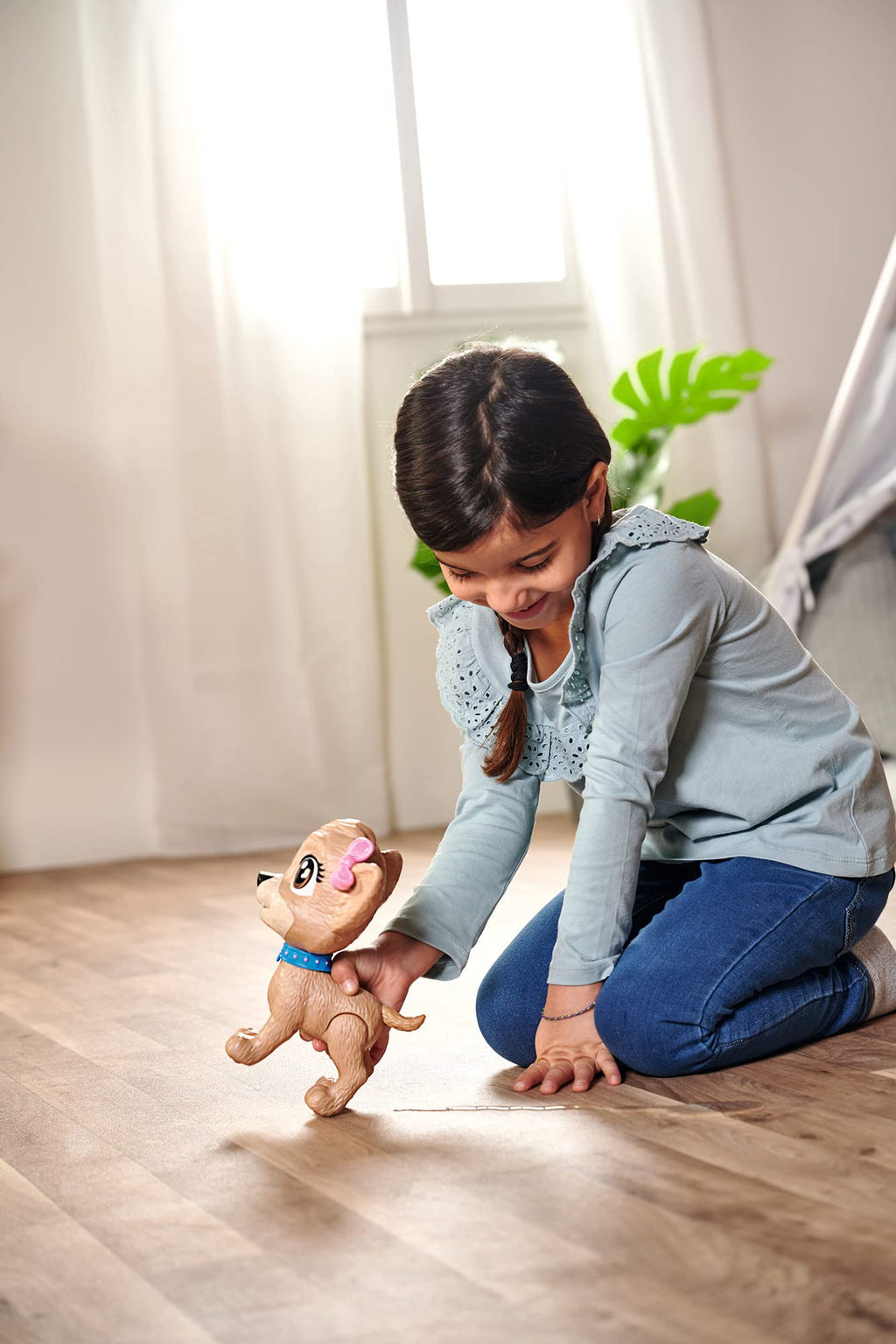 Simba ChiChi Love PiiPii Puppy – Cagnolino Interattivo 20 cm da Portare a Spasso | Dai 3 Anni