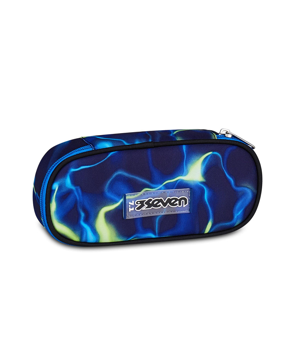Seven Portapenne Round Plus ElectricVibe Boy Blu – Astuccio Ovale