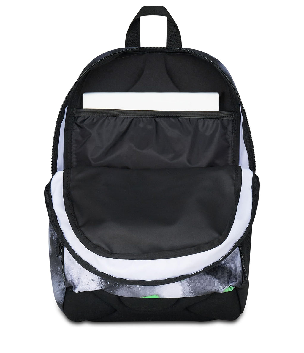 Seven Zaino Scuola Dual Detach – Nero Verde – 32 Litri – Scomparto Staccabile e Tasca PC