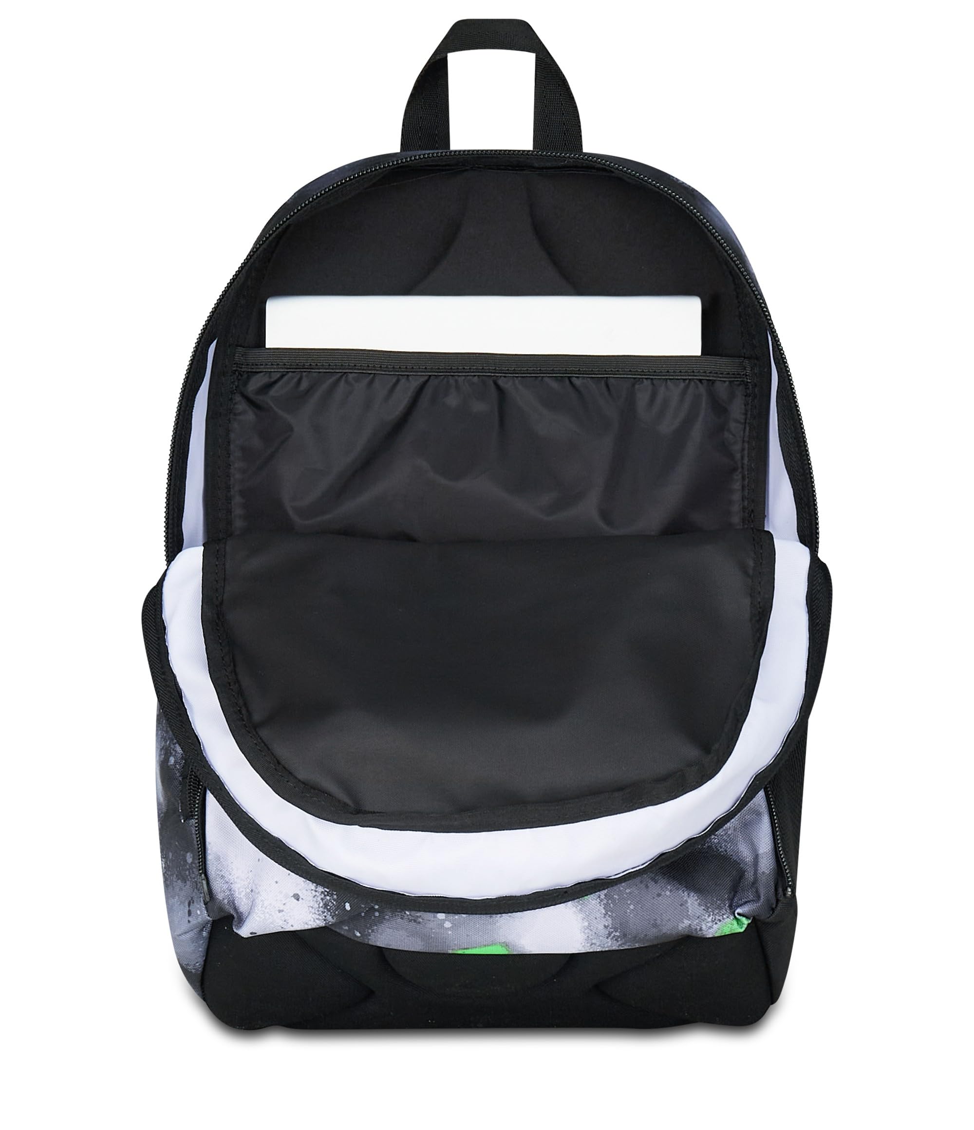 Seven Zaino Scuola Dual Detach – Nero Verde – 32 Litri – Scomparto Staccabile e Tasca PC