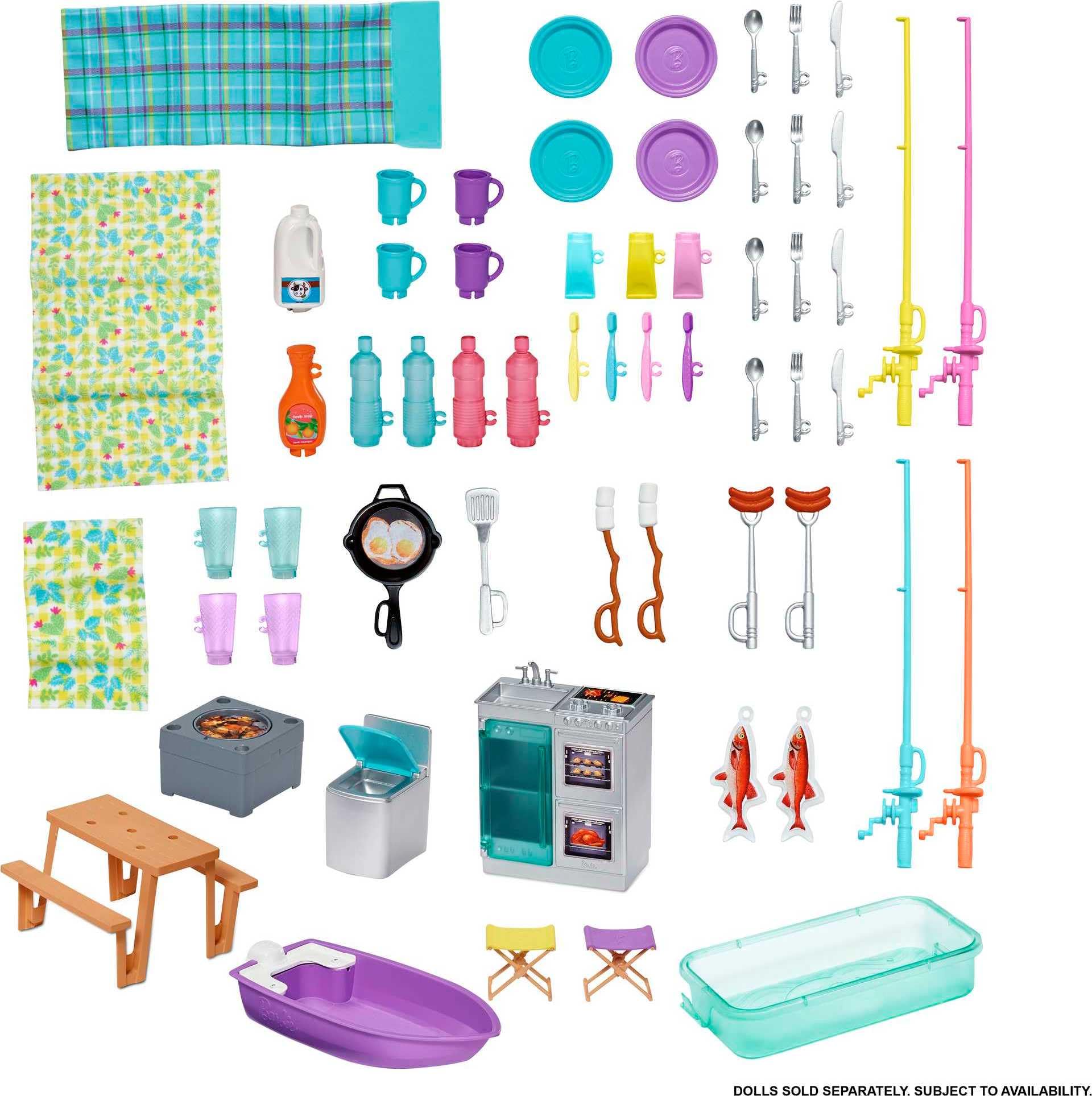 Barbie Dream Camper 3 in 1 con Piscina e 50 Accessori – GHL93