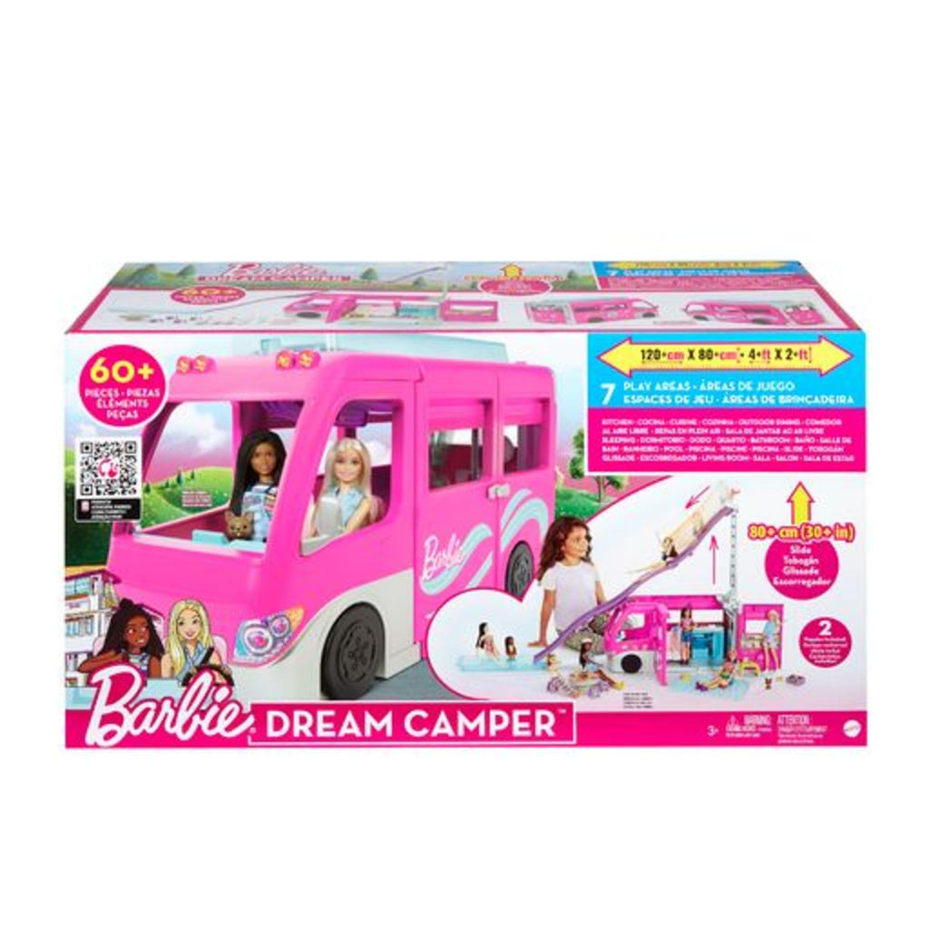 Barbie Dream Camper 3 in 1 con Piscina e 50 Accessori – GHL93