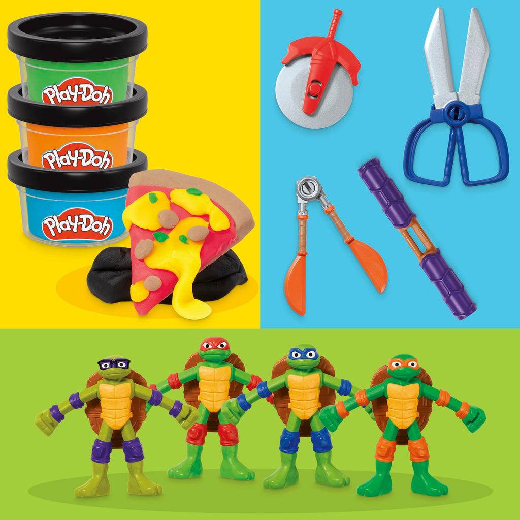 Play-Doh Tartarughe Ninja Cowabunga Creations – 4 Personaggi Modellabili