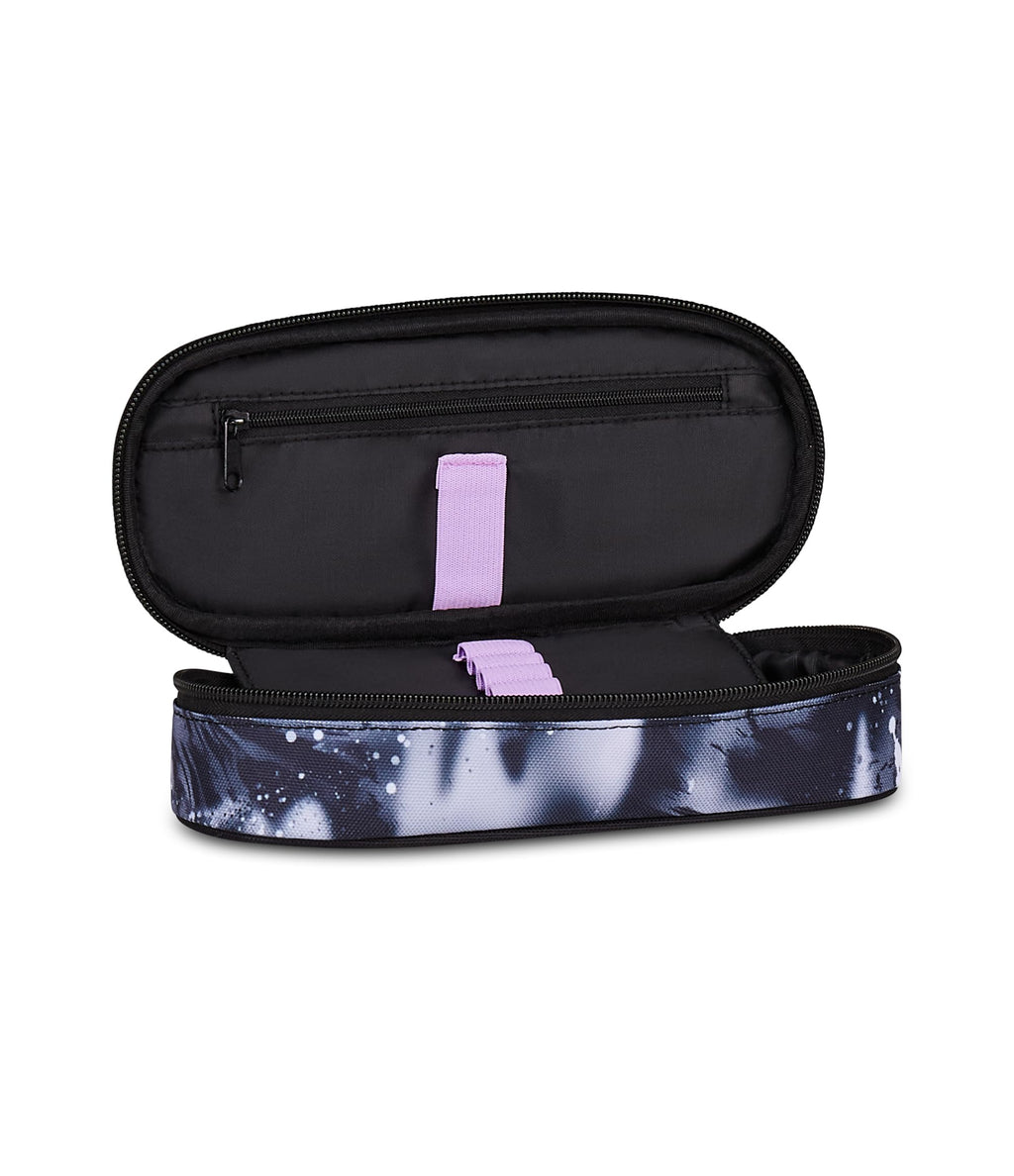 Seven Portapenne Round Plus Buzzy Note Girl – Astuccio Ovale Rosa con Taschino e Elastici | Scuola Media e Superiore