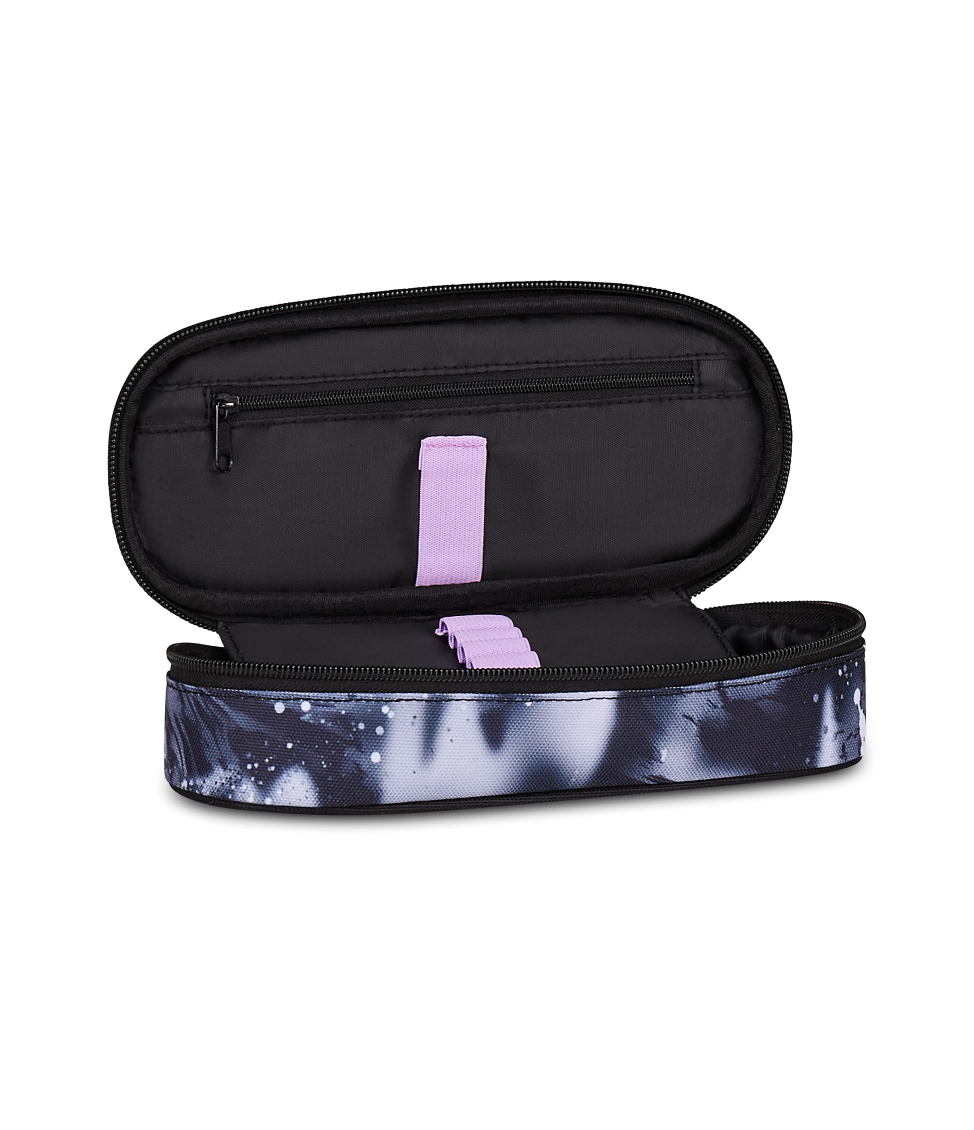Seven Portapenne Round Plus Buzzy Note Girl – Astuccio Ovale Rosa con Taschino e Elastici | Scuola Media e Superiore