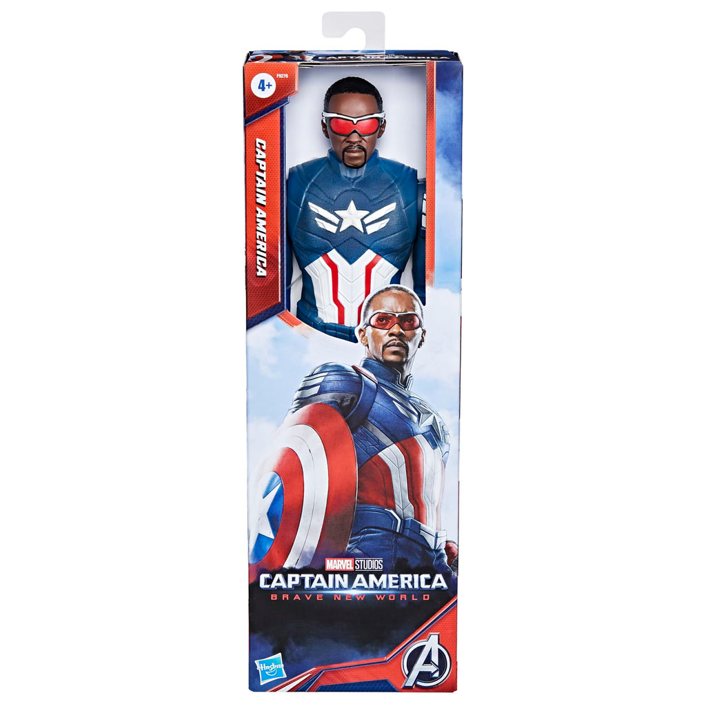 Captain America Titan Hero Series 30 cm – Action Figure Brave New World con Scudo | Marvel