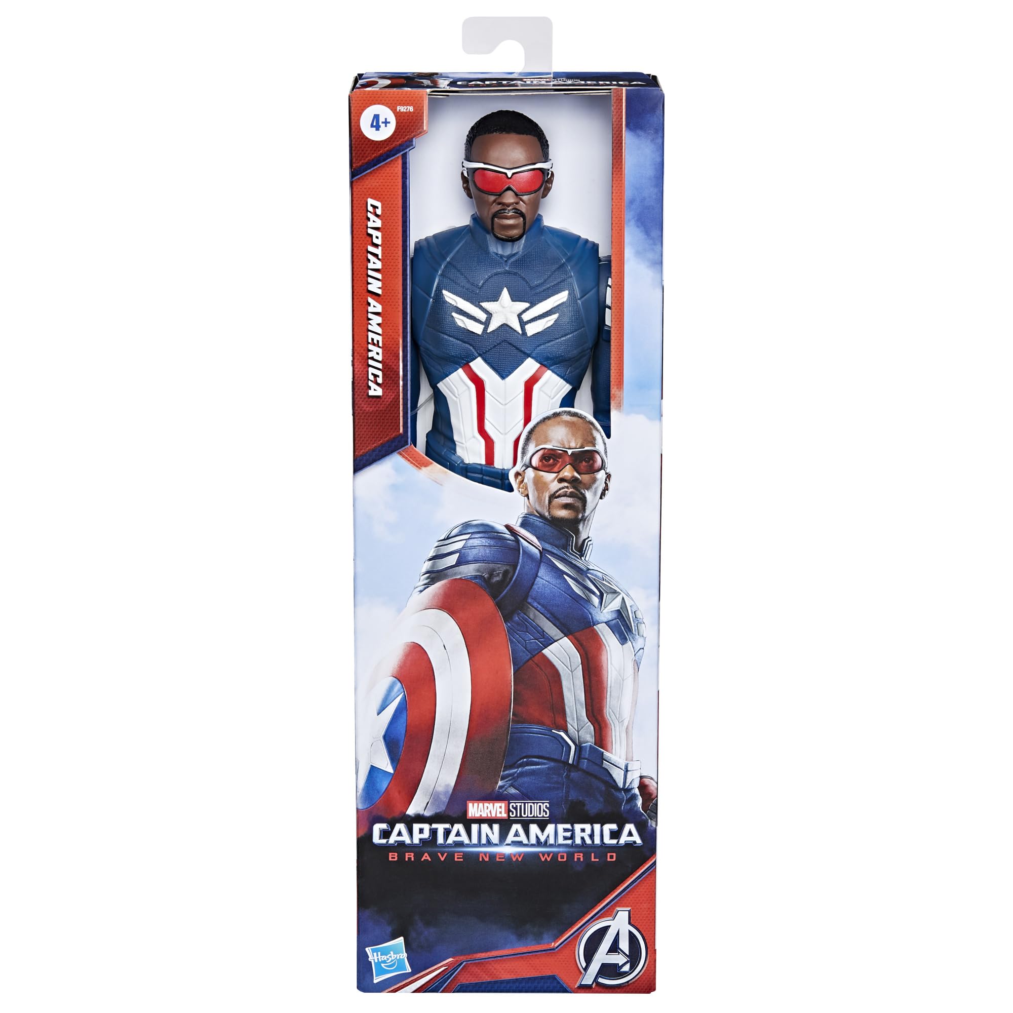 Captain America Titan Hero Series 30 cm – Action Figure Brave New World con Scudo | Marvel