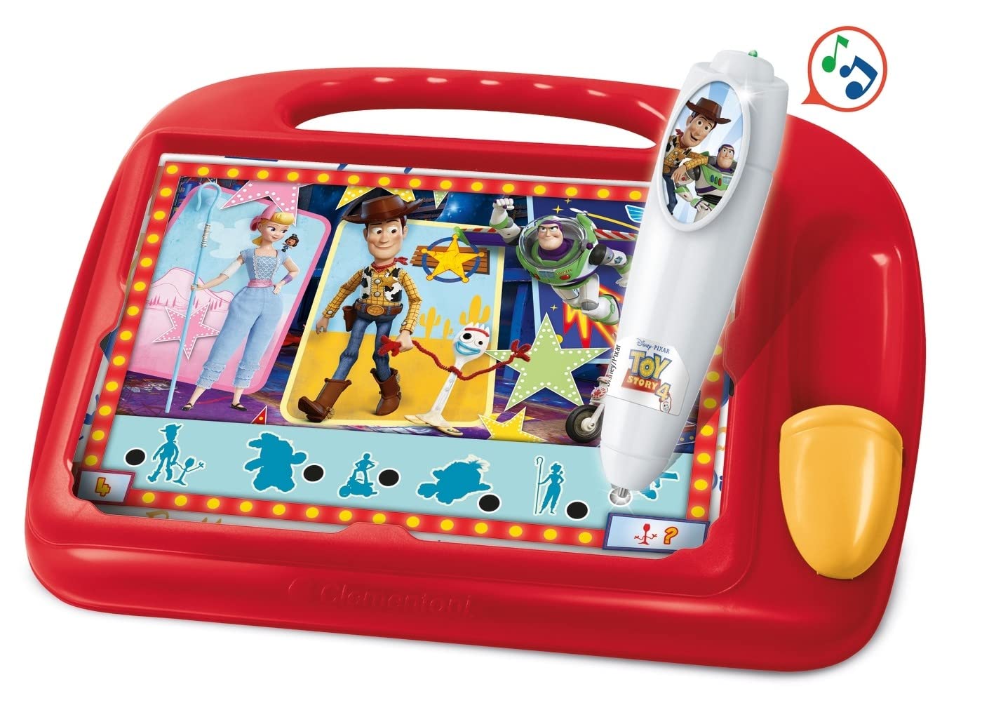 Clementoni Travel Quiz Disney Toy Story 4 – Gioco Interattivo con Penna e 9 Carte | Dai 4 Anni | Made in Italy
