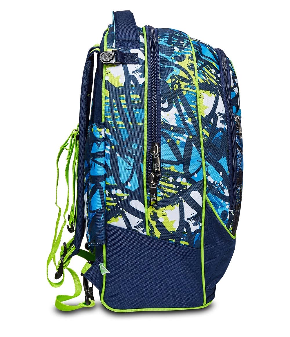 SJ Gang Style Jam Gang Jack 3WD Trolley Scuola Verde Acido 34L – 3 Utilizzi