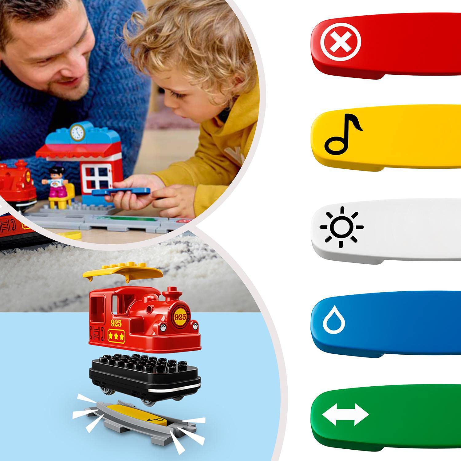 LEGO DUPLO 10874 Treno a Vapore con Luci e Suoni – Dai 2 Anni