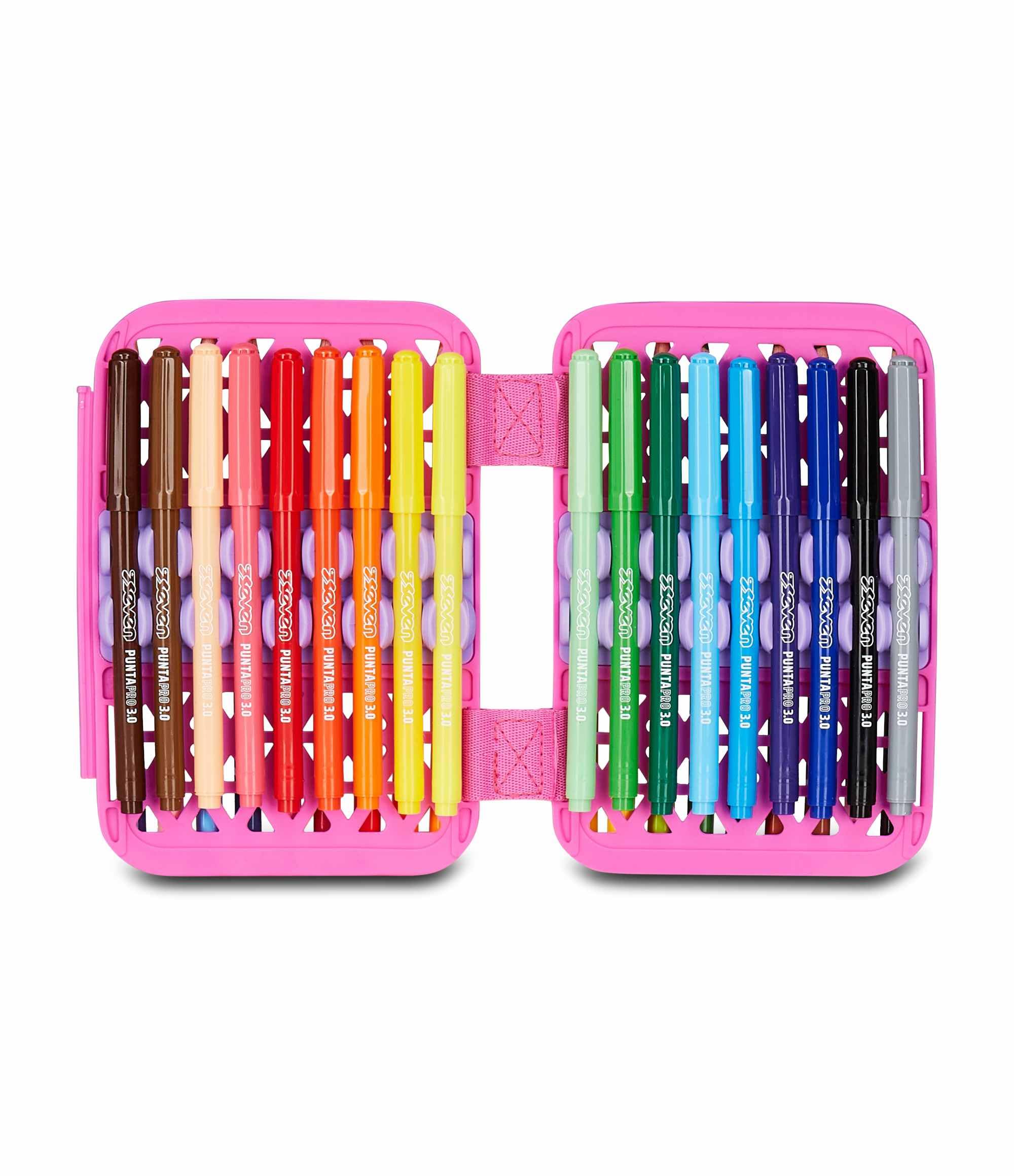 Astuccio SJ Gang Speed Pad Rosa – Mono Scomparto con Plance Amovibili, Completo, Bambina