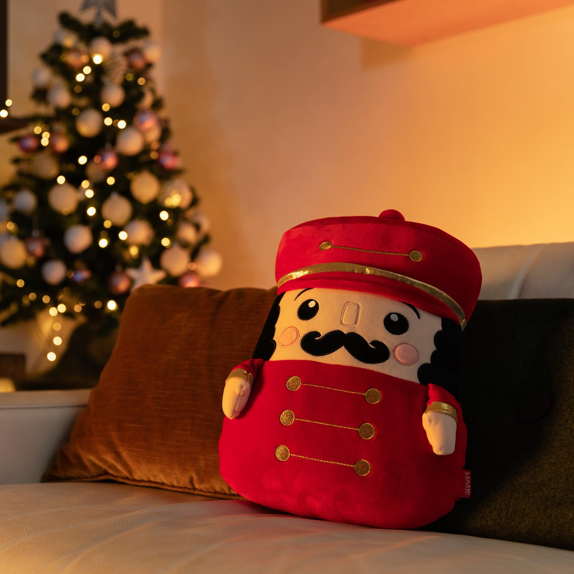 Legami Cuscino Super Soft Schiaccianoci – Idea Regalo Natale 27x43x15 cm