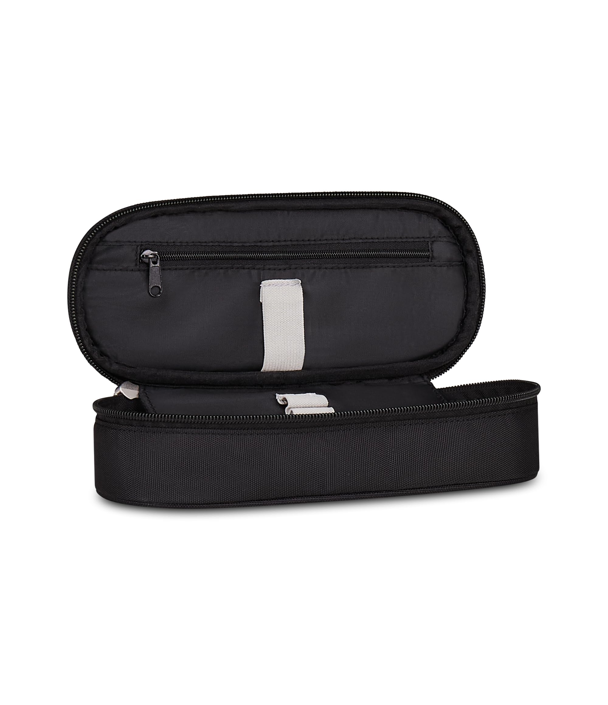 Seven Portapenne Round Plus Plumpy Line Boy – Astuccio Ovale Nero con Taschino e Elastici | Scuola Media e Superiore