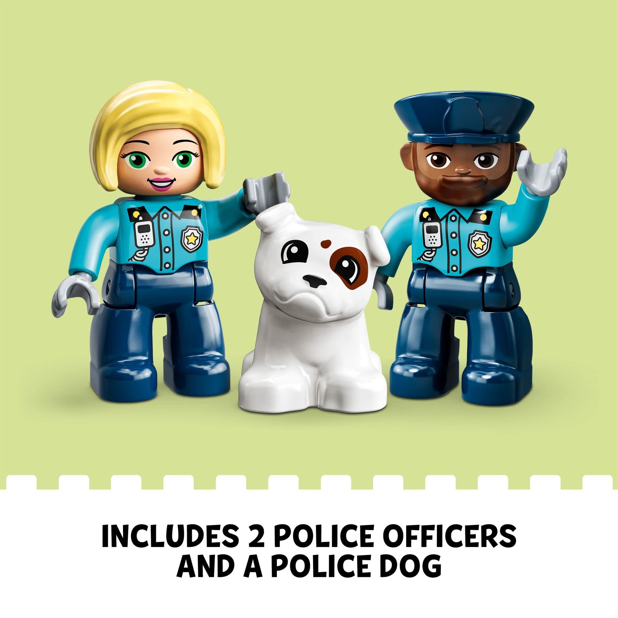 LEGO DUPLO 10959 Stazione di Polizia con Auto, Luci e Sirena – Dai 2 Anni