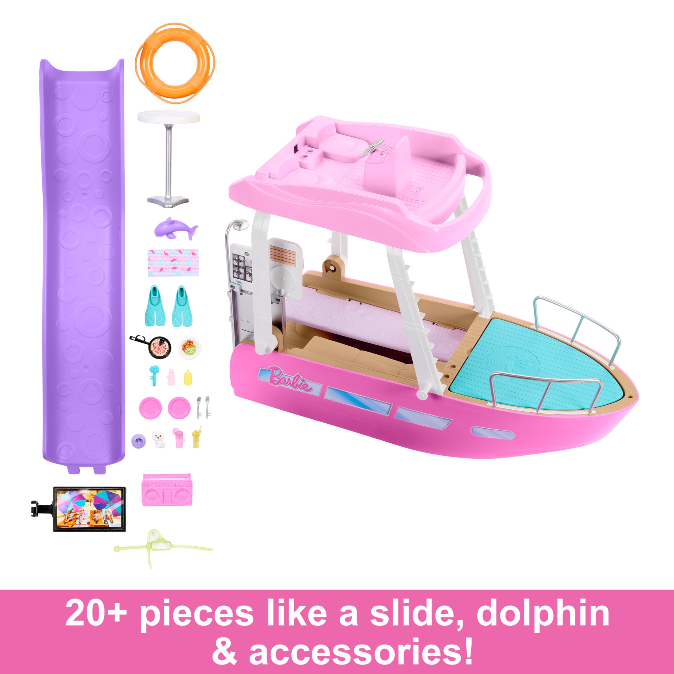 Barbie Dream Boat Barca dei Sogni con Piscina e Scivolo – HJV37