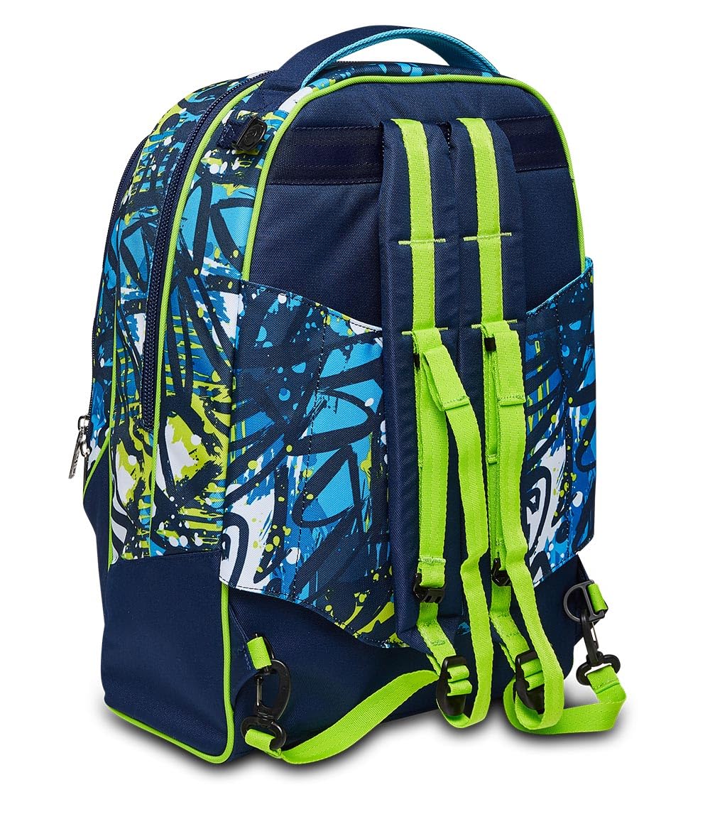 SJ Gang Style Jam Gang Jack 3WD Trolley Scuola Verde Acido 34L – 3 Utilizzi