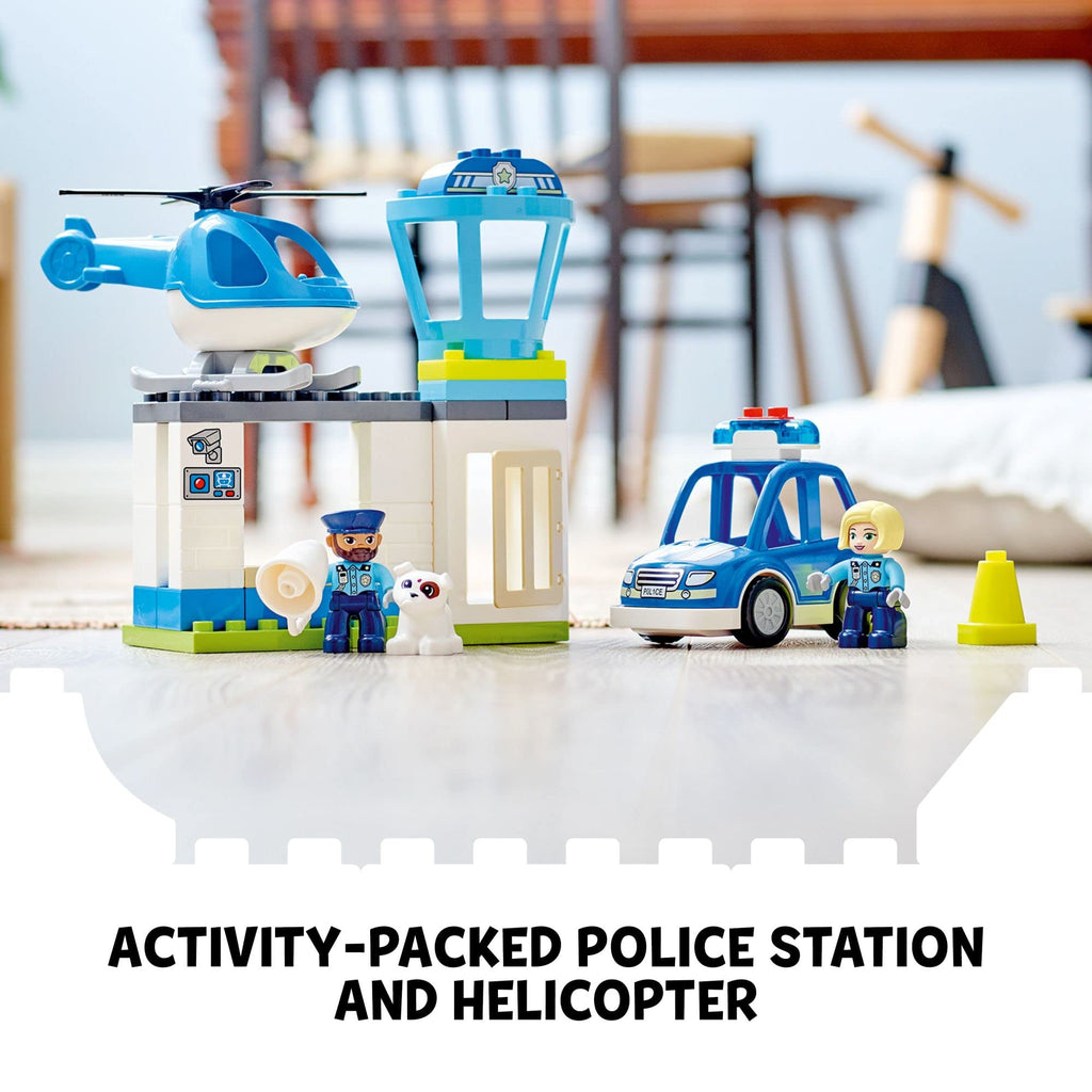 LEGO DUPLO 10959 Stazione di Polizia con Auto, Luci e Sirena – Dai 2 Anni