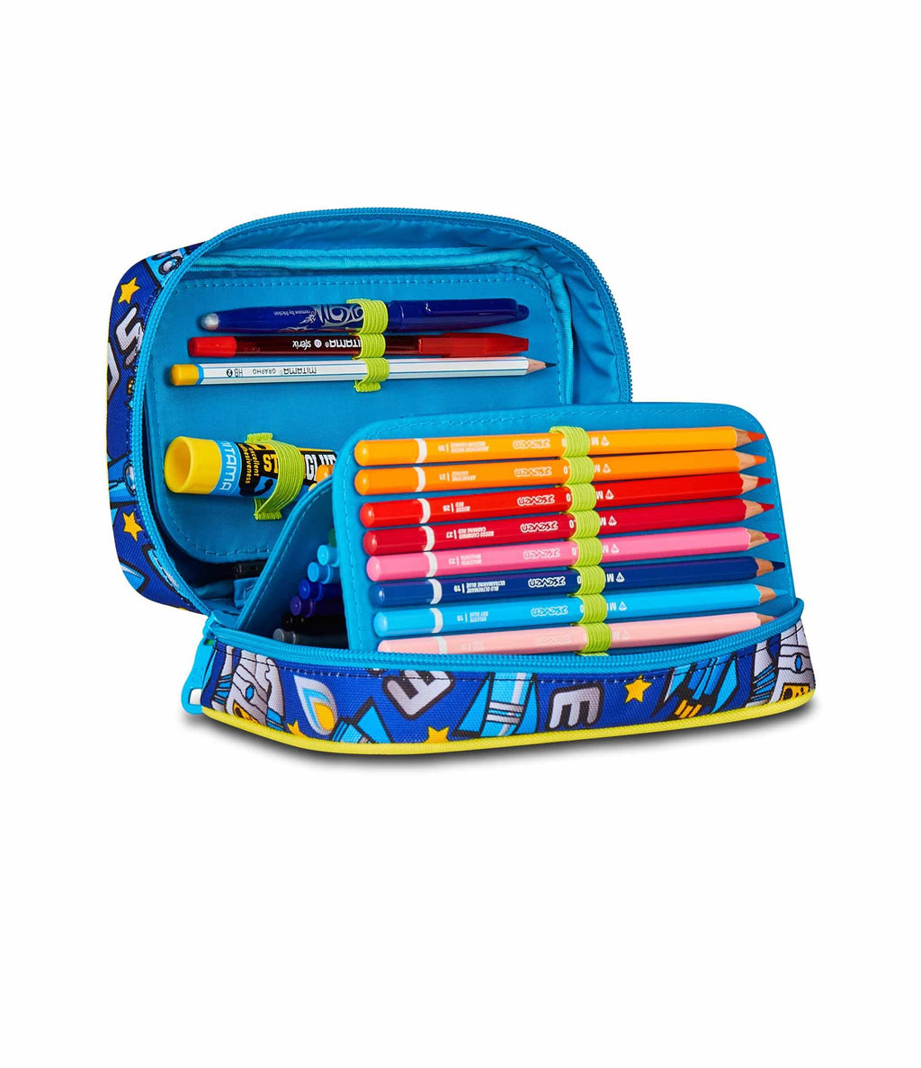 Astuccio SJ Gang Speed Case Blu – Mono Scomparto con Plance Amovibili, 44 Pezzi