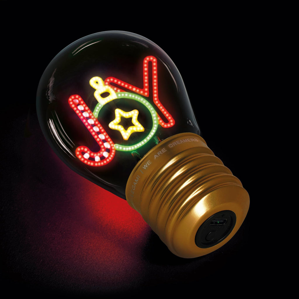 Legami Lampada da Tavolo a Bulbo Joy – Ricaricabile USB, Wireless, Solo Uso Interno | 6,8x10,5 cm