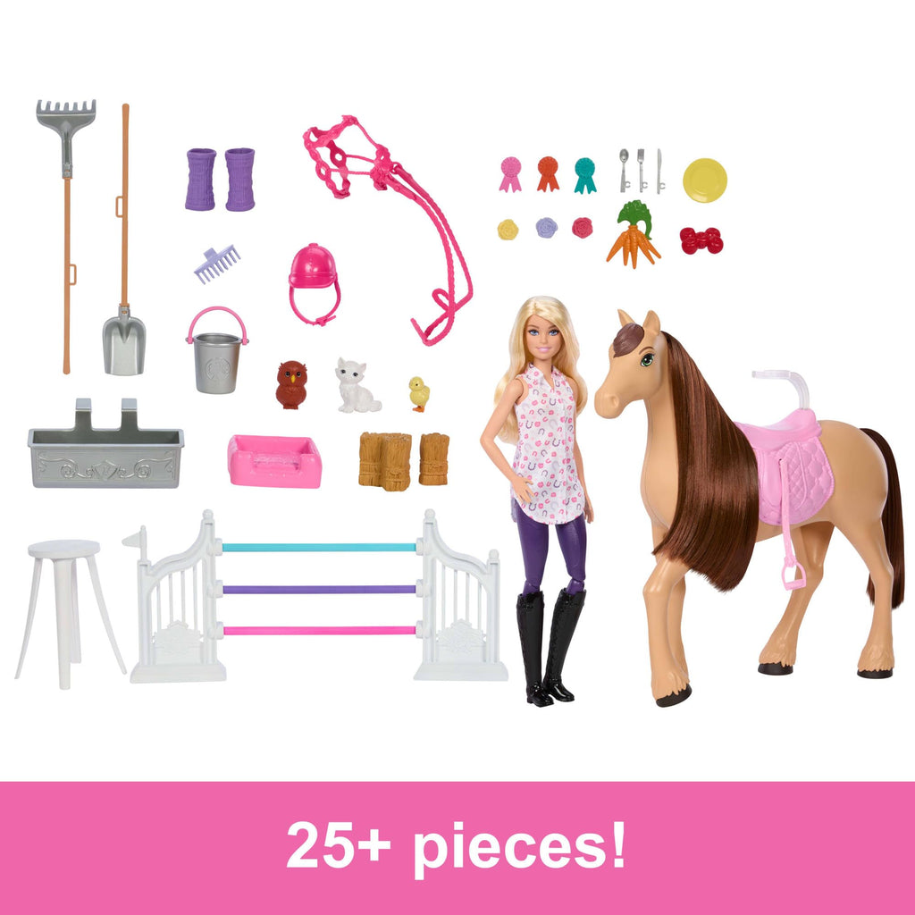 Barbie Scuderia Ultimate – Playset con Bambola, Cavallo e 25+ Accessori | 6 Aree di Gioco
