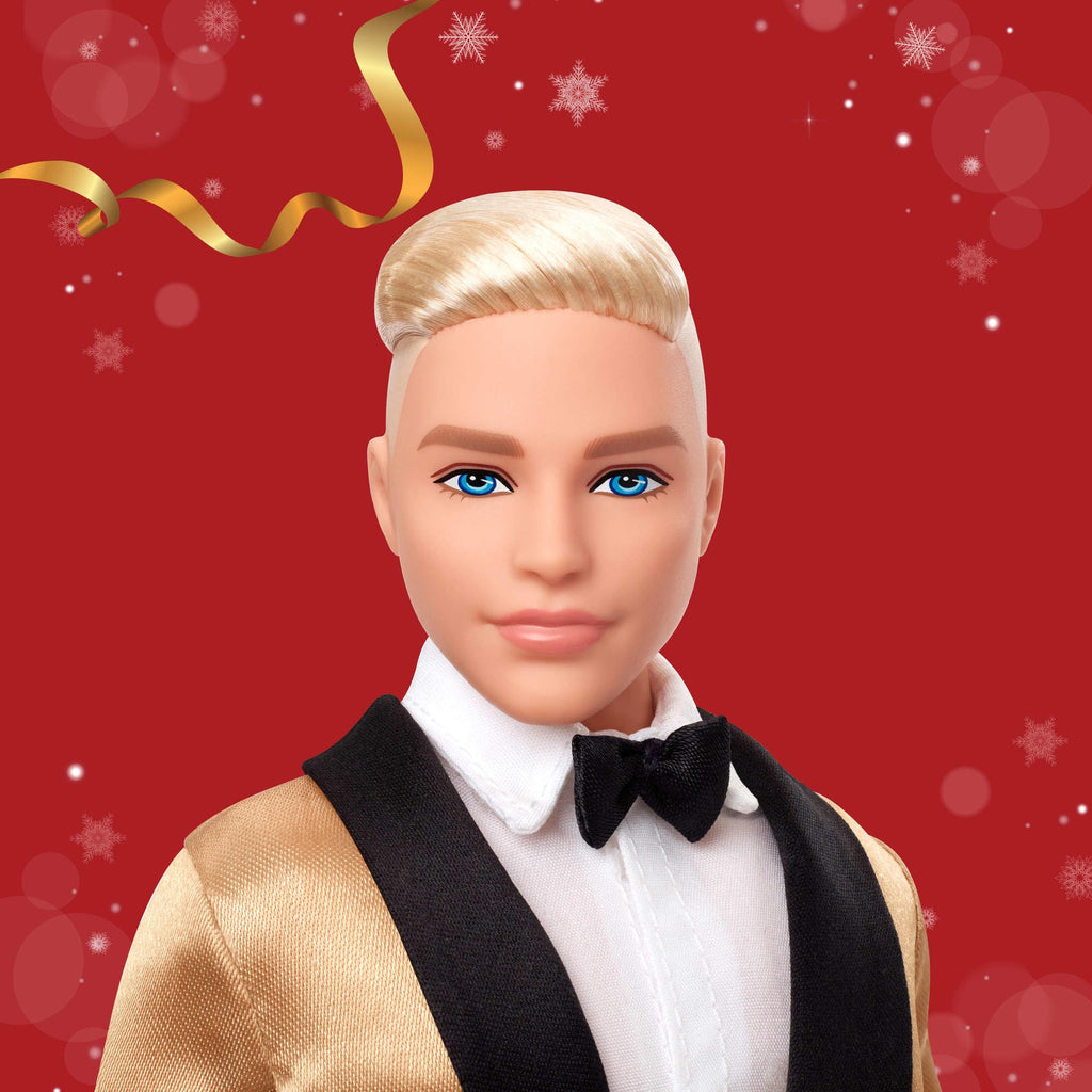 Barbie Signature Holiday 2025 Bambola da Collezione Abito Argento e Oro – JBJ00