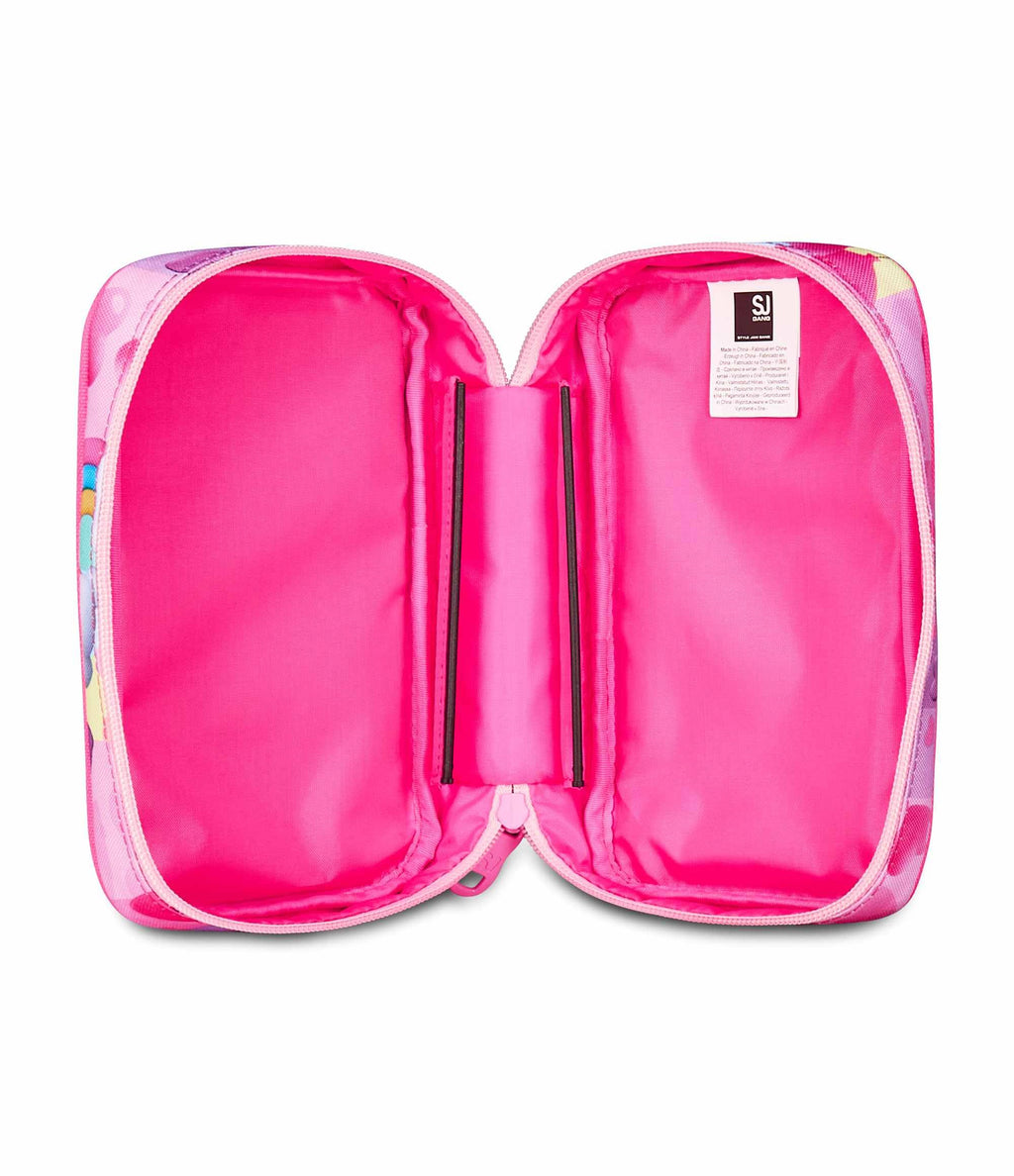 Astuccio SJ Gang Speed Case Fucsia – Plance Amovibili, Completo di Penne e Colori | Scuola Elementare